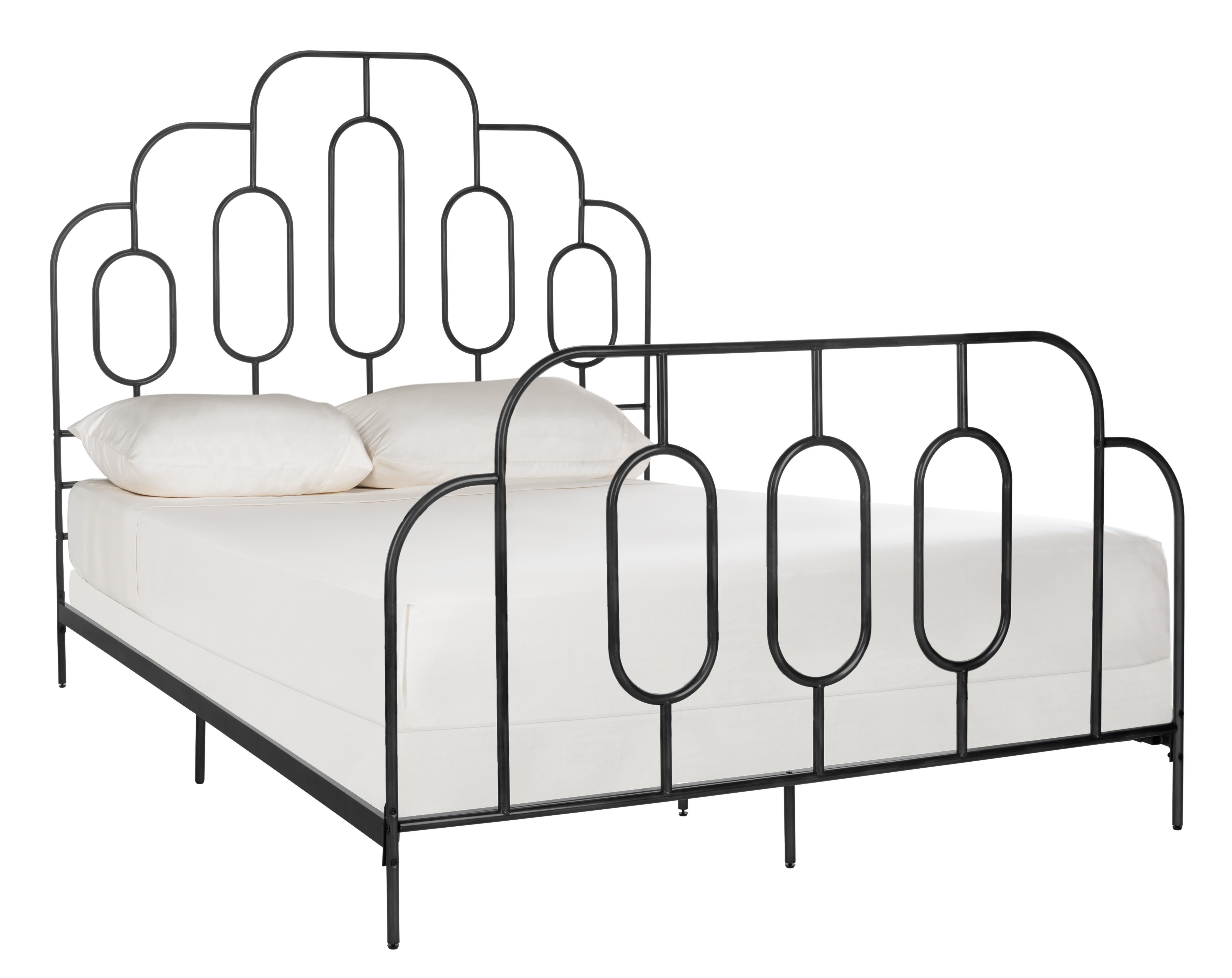 Safavieh Paloma Metal Retro Bed, BED6201 - Black
