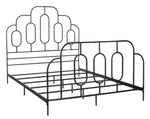 Safavieh Paloma Metal Retro Bed, BED6201 - Black