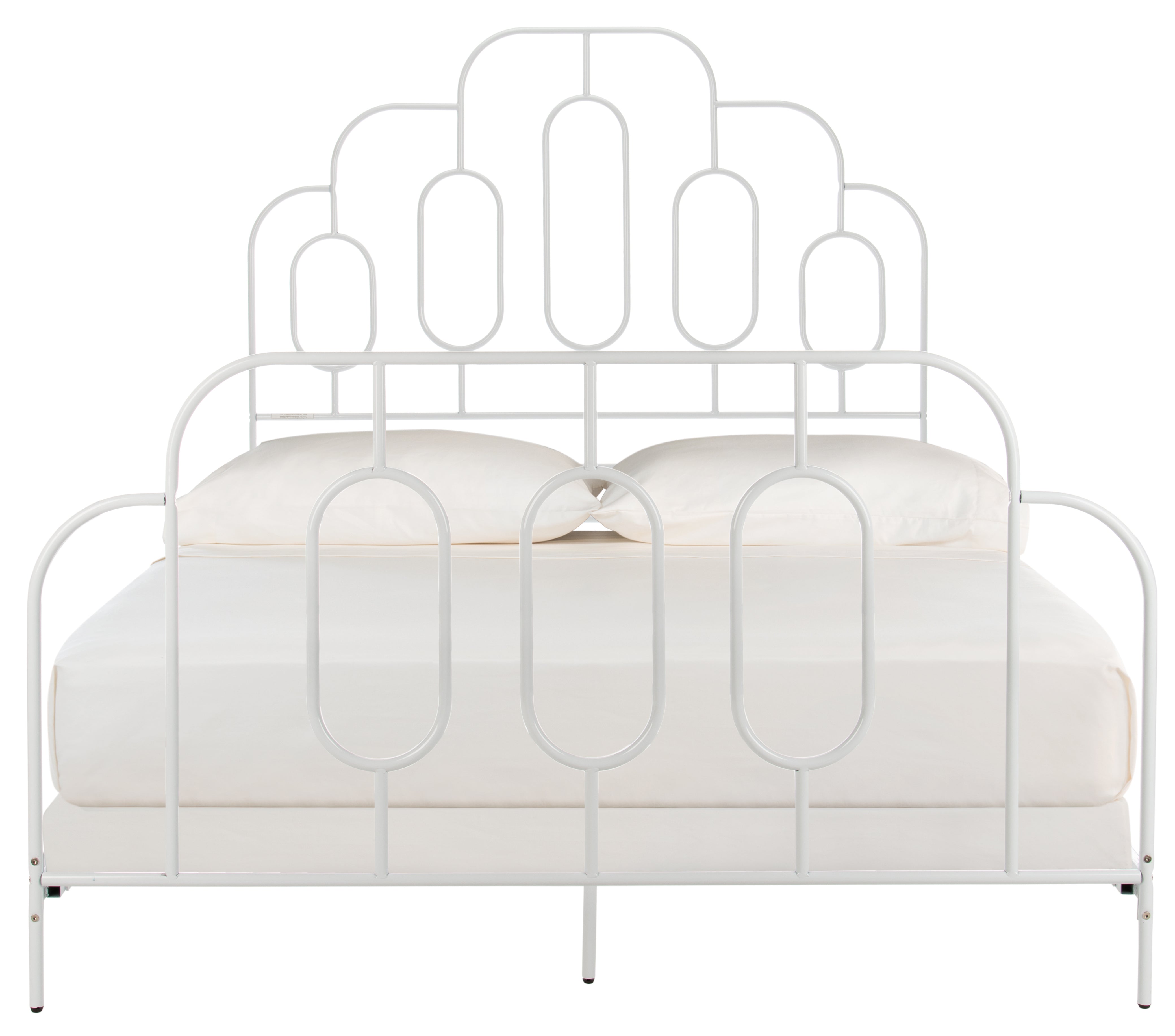 Safavieh Paloma Metal Retro Bed, BED6201 - White