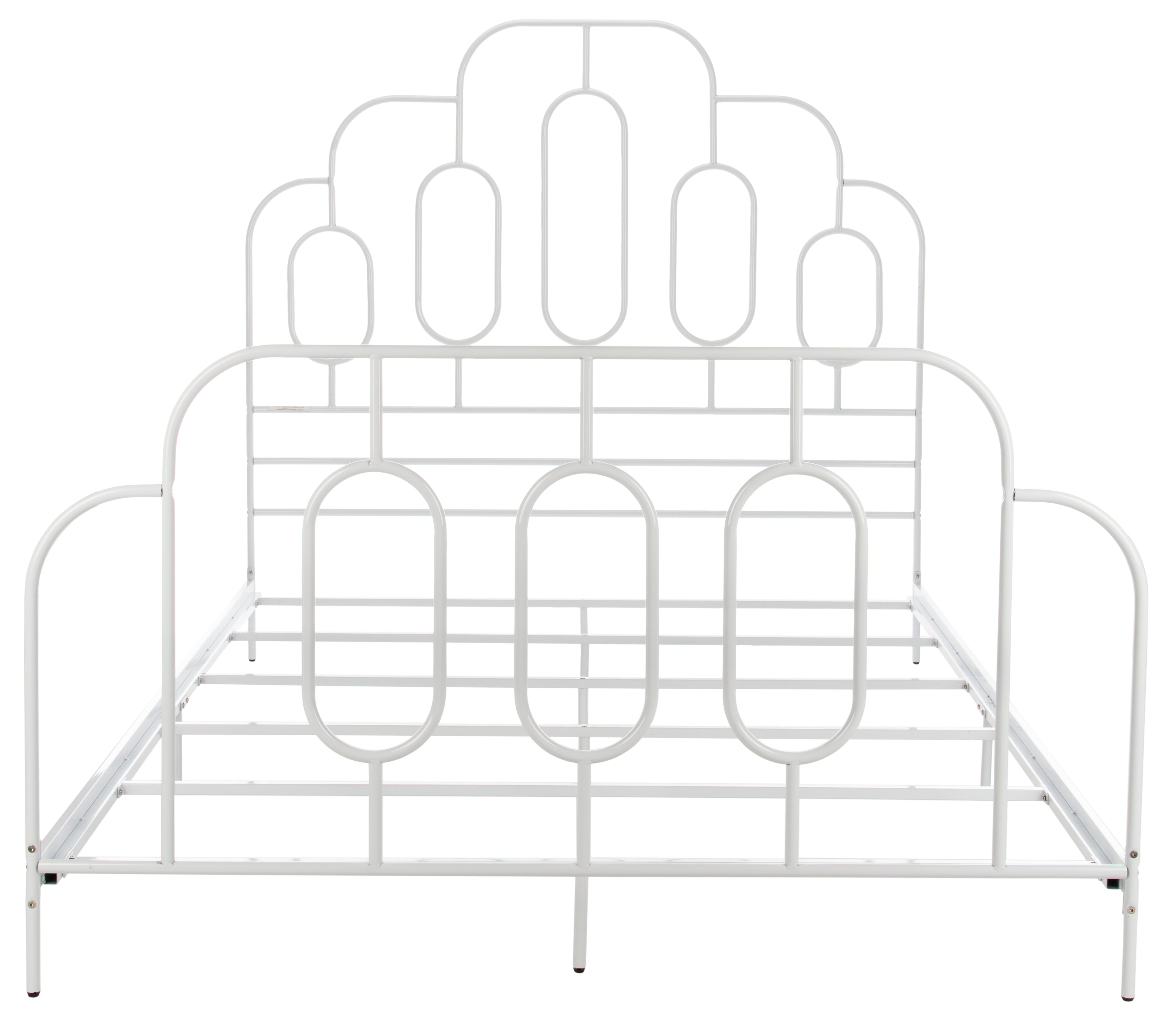 Safavieh Paloma Metal Retro Bed, BED6201 - White