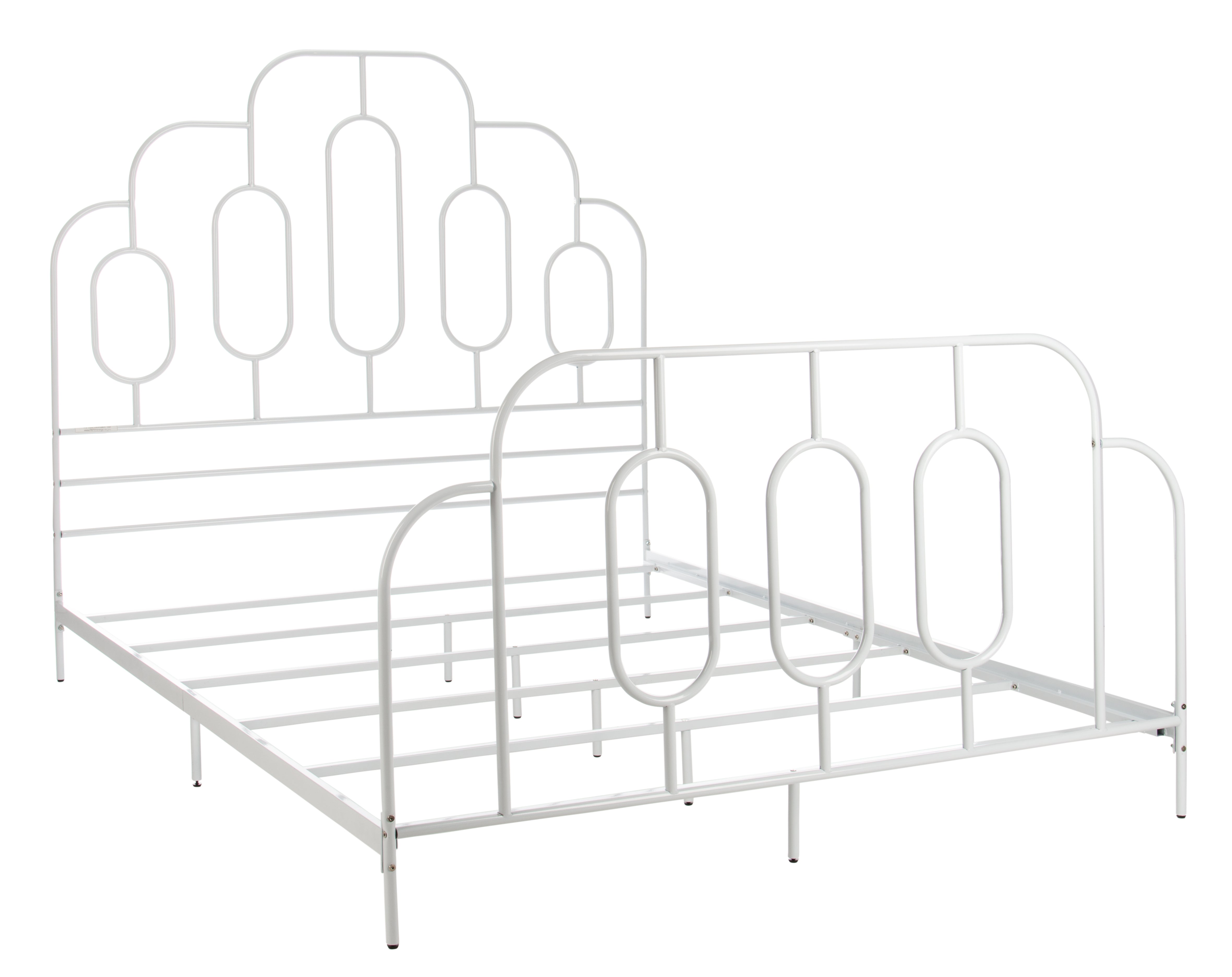 Safavieh Paloma Metal Retro Bed, BED6201 - White