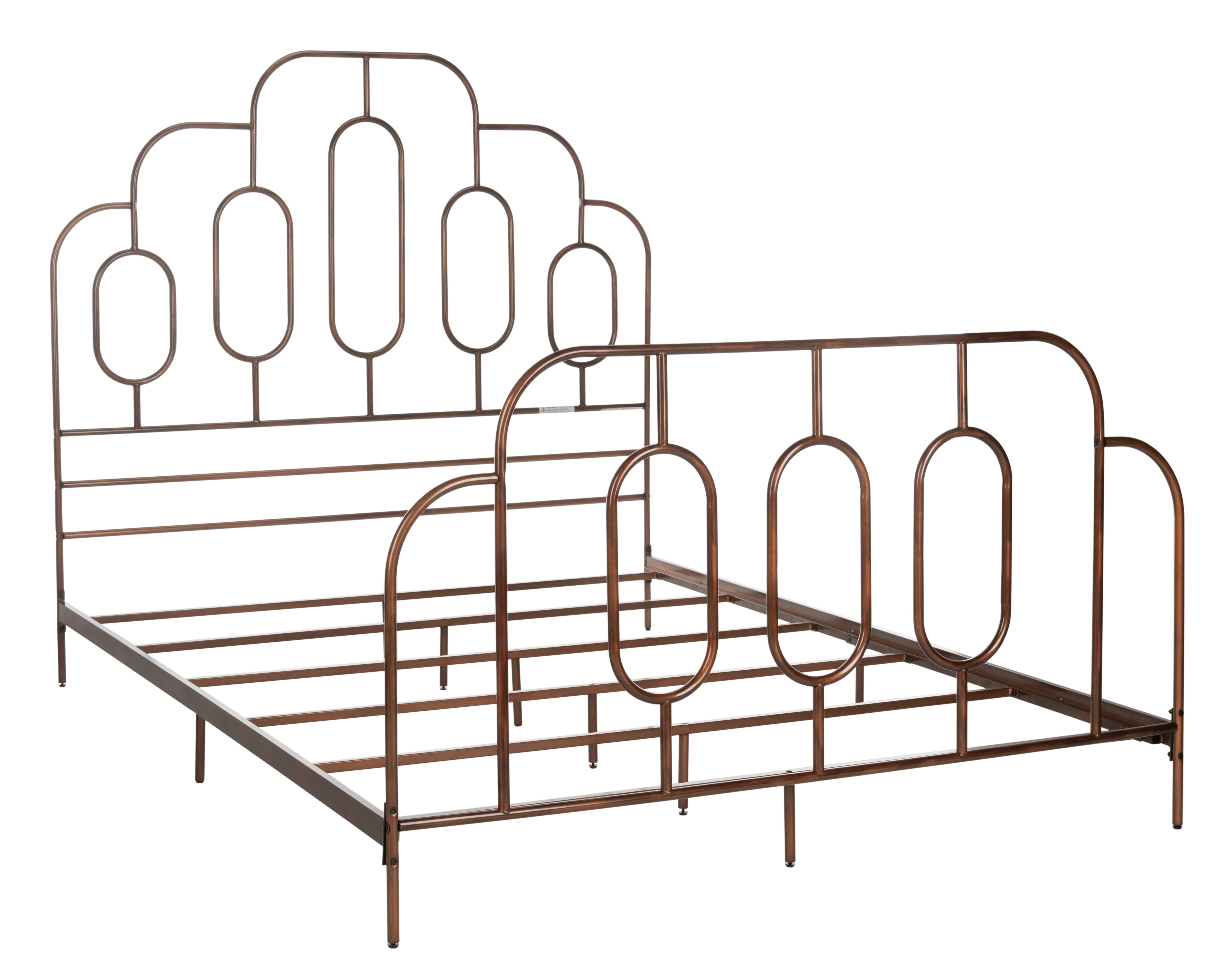 Safavieh Paloma Metal Retro Bed, BED6201 - Antique Bronze