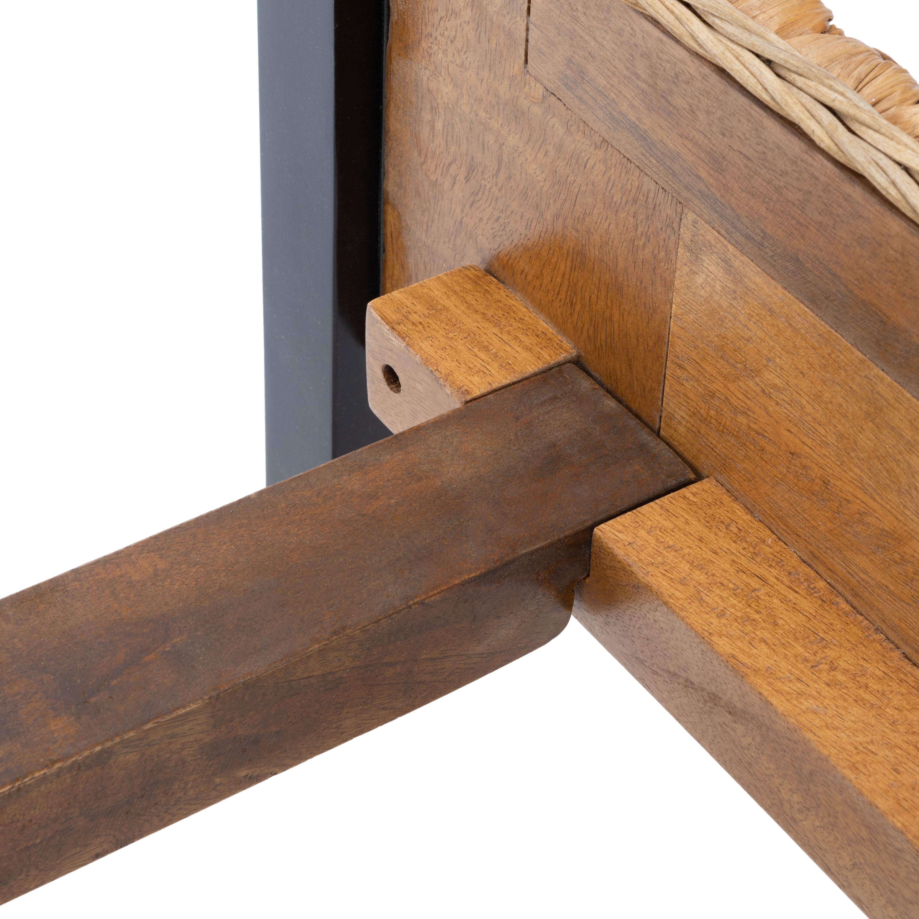 Safavieh Finola Rattan Bed, BED8002 - Natural / Espresso