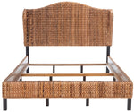 Safavieh Finola Rattan Bed, BED8002 - Brown / Espresso