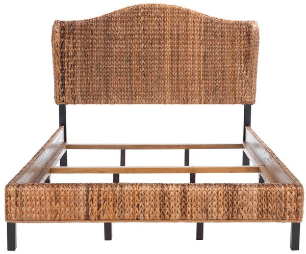 Safavieh Finola Rattan Bed, BED8002 - Brown / Espresso