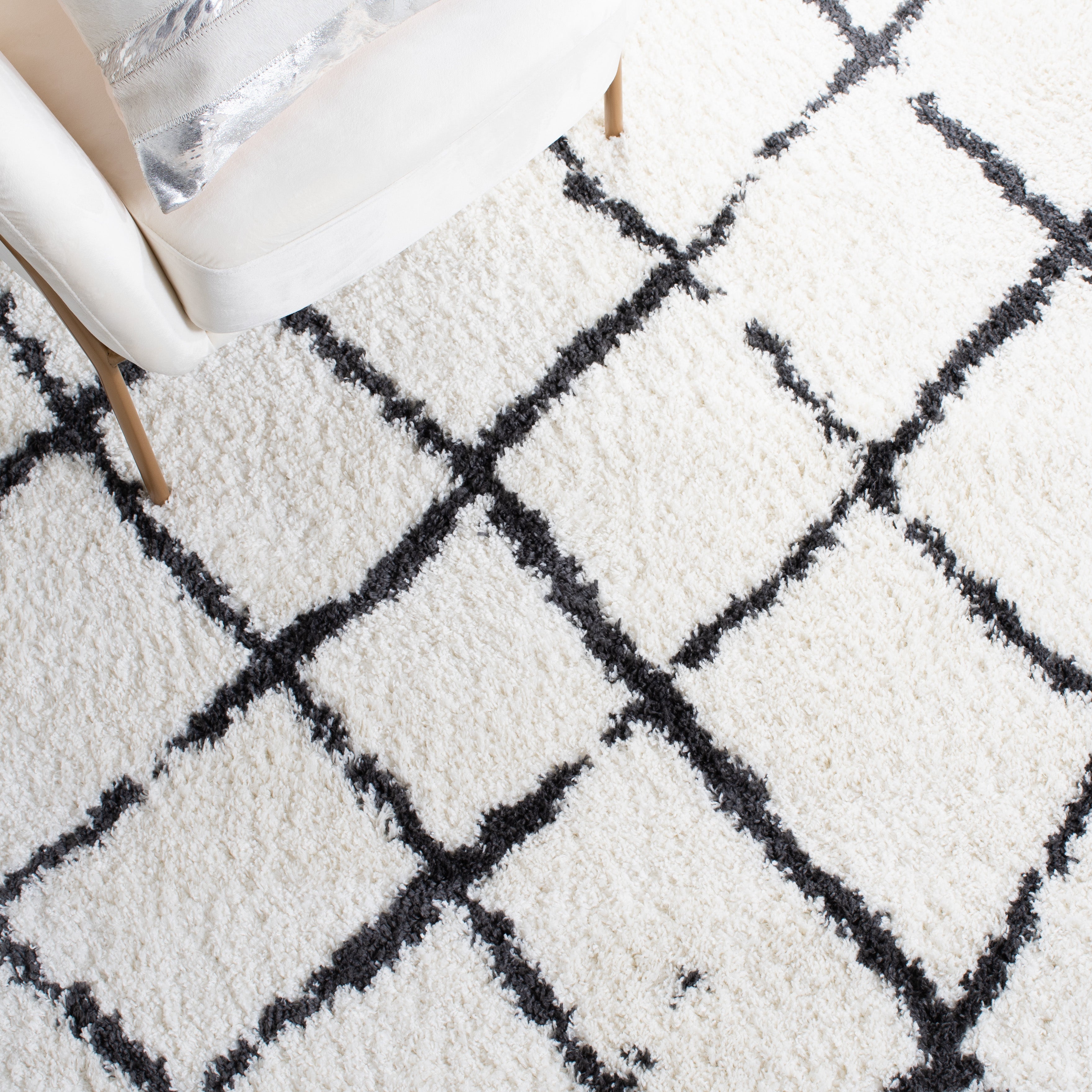 BERBER SHAG 162 – CREME / BROWN