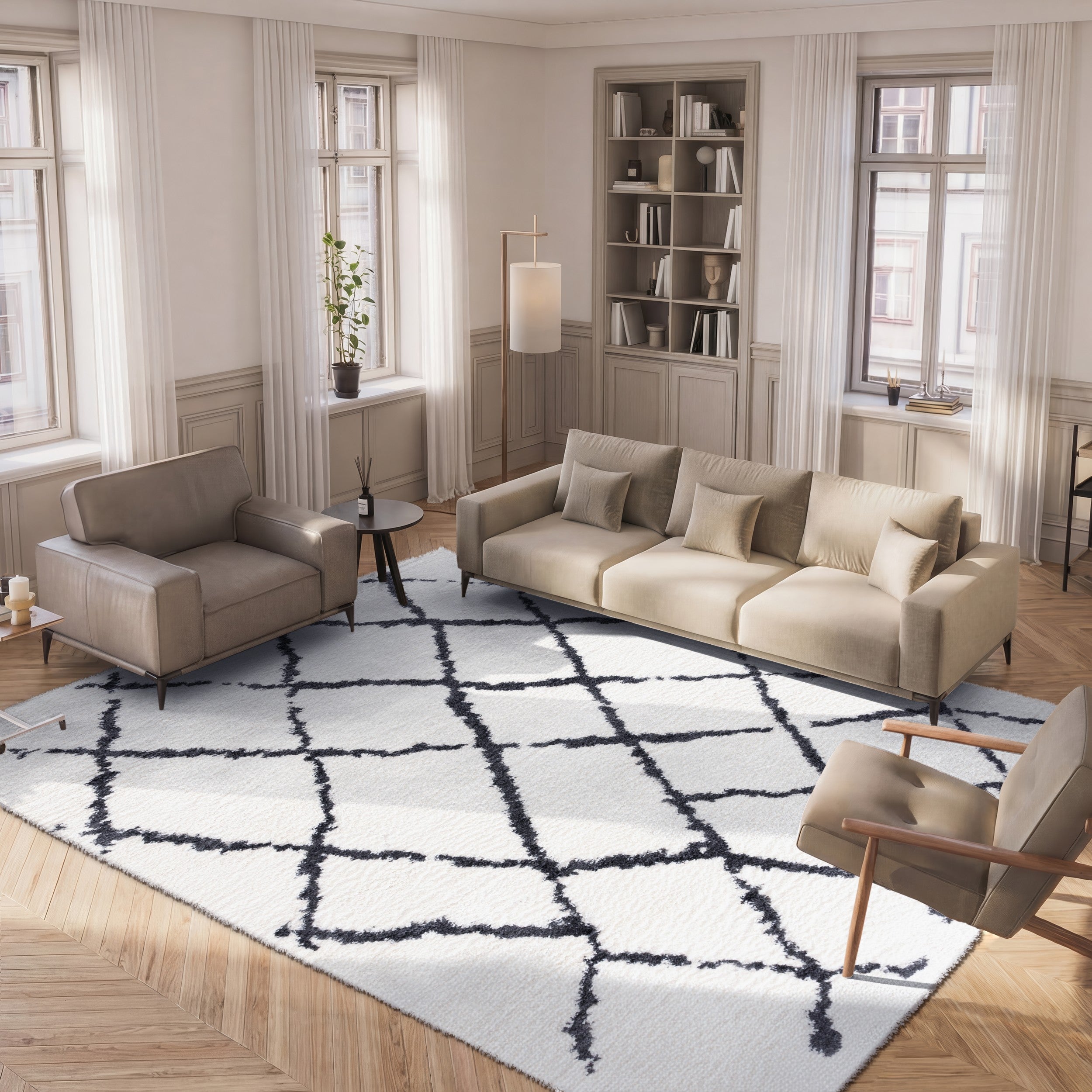 BERBER SHAG 162 – CREME / BROWN