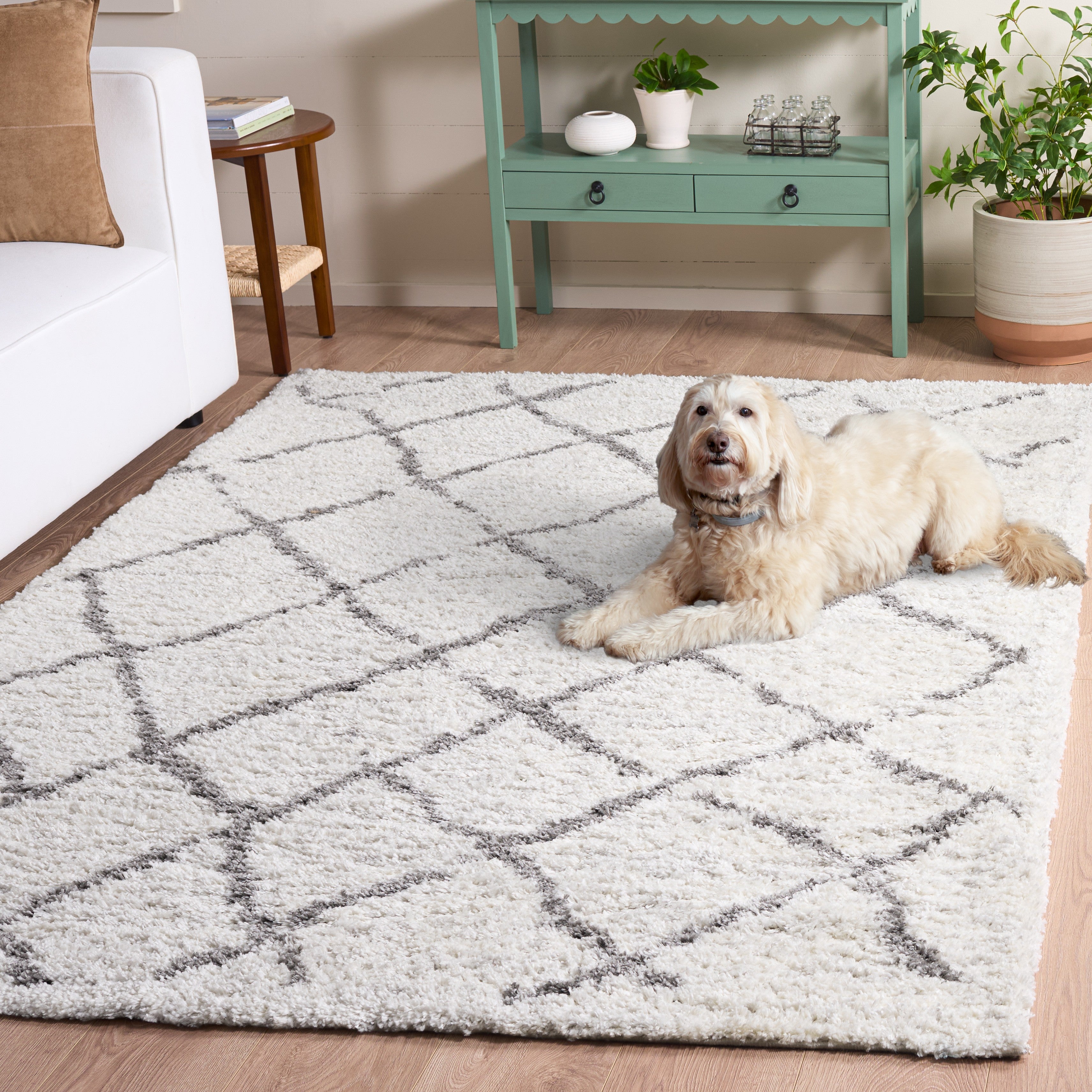 BERBER SHAG 162 – CREAM / LIGHT GREY