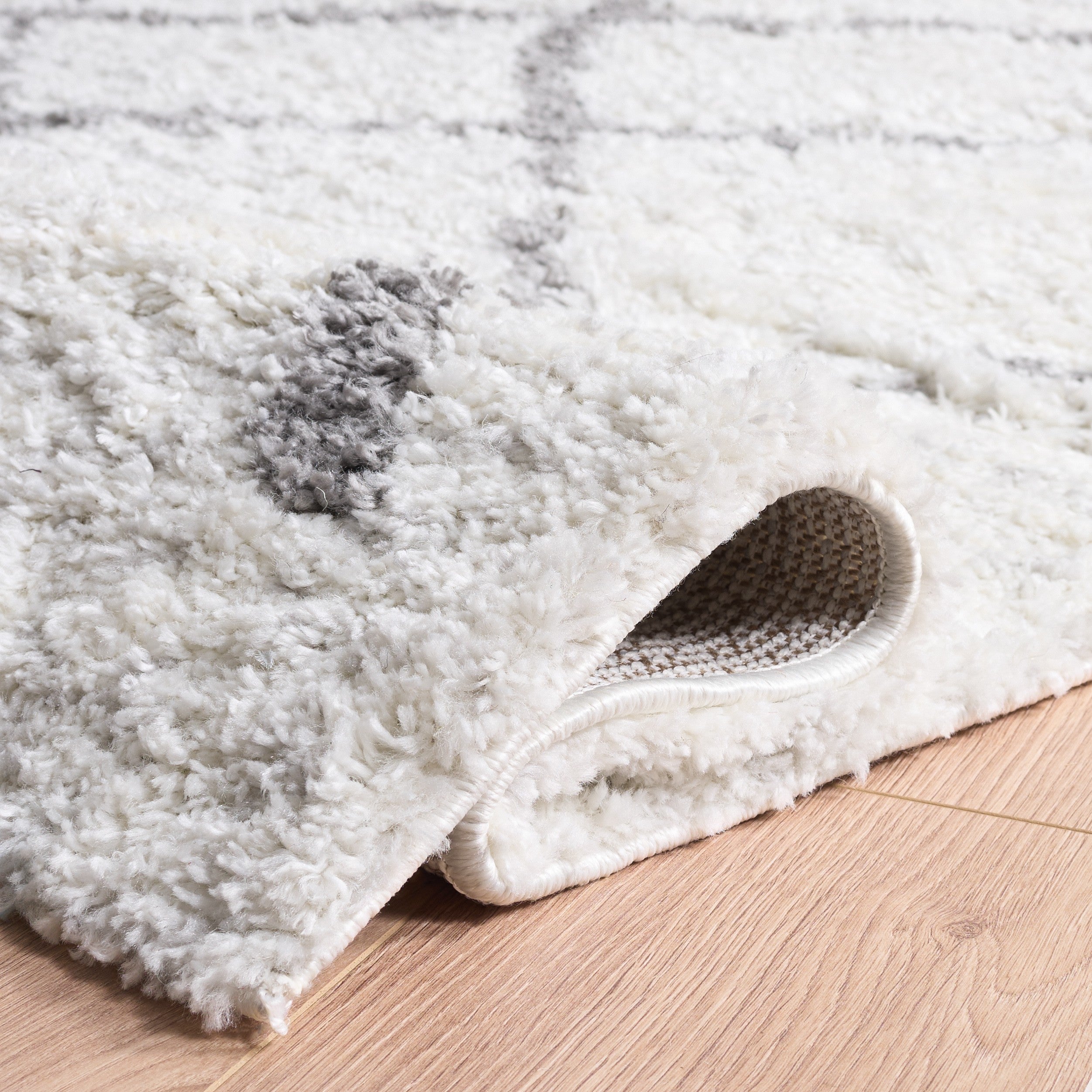 BERBER SHAG 162 – CREAM / LIGHT GREY