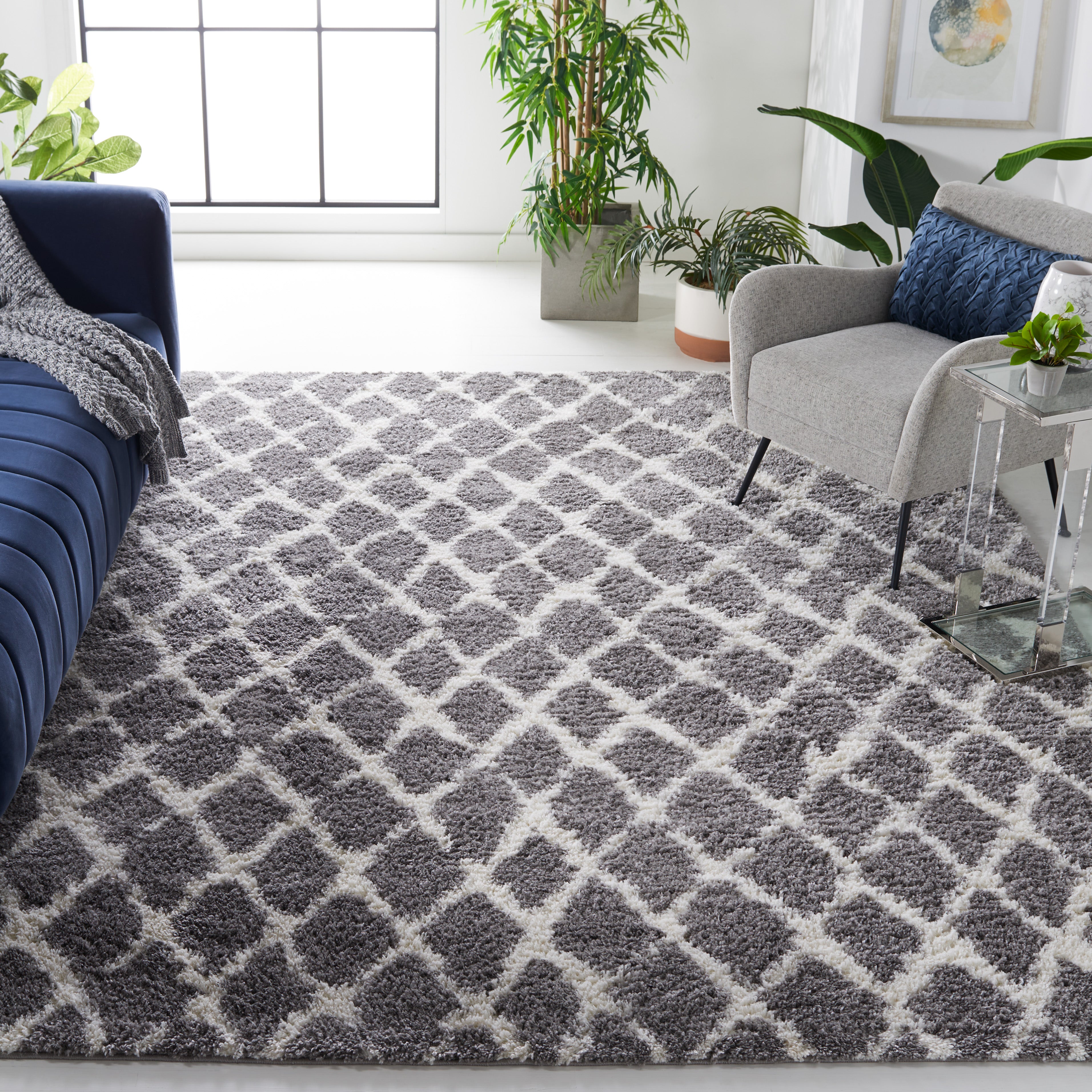 BERBER SHAG 163 – LIGHT GREY / CREAM
