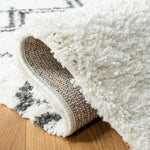 BERBER SHAG 164 – IVORY / DARK GREY
