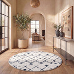 BERBER SHAG 164 – IVORY / DARK GREY