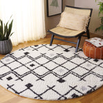 BERBER SHAG 164 – IVORY / DARK GREY