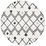 BERBER SHAG 164 – IVORY / DARK GREY