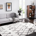 BERBER SHAG 164 – IVORY / DARK GREY