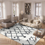 BERBER SHAG 164 – IVORY / DARK GREY