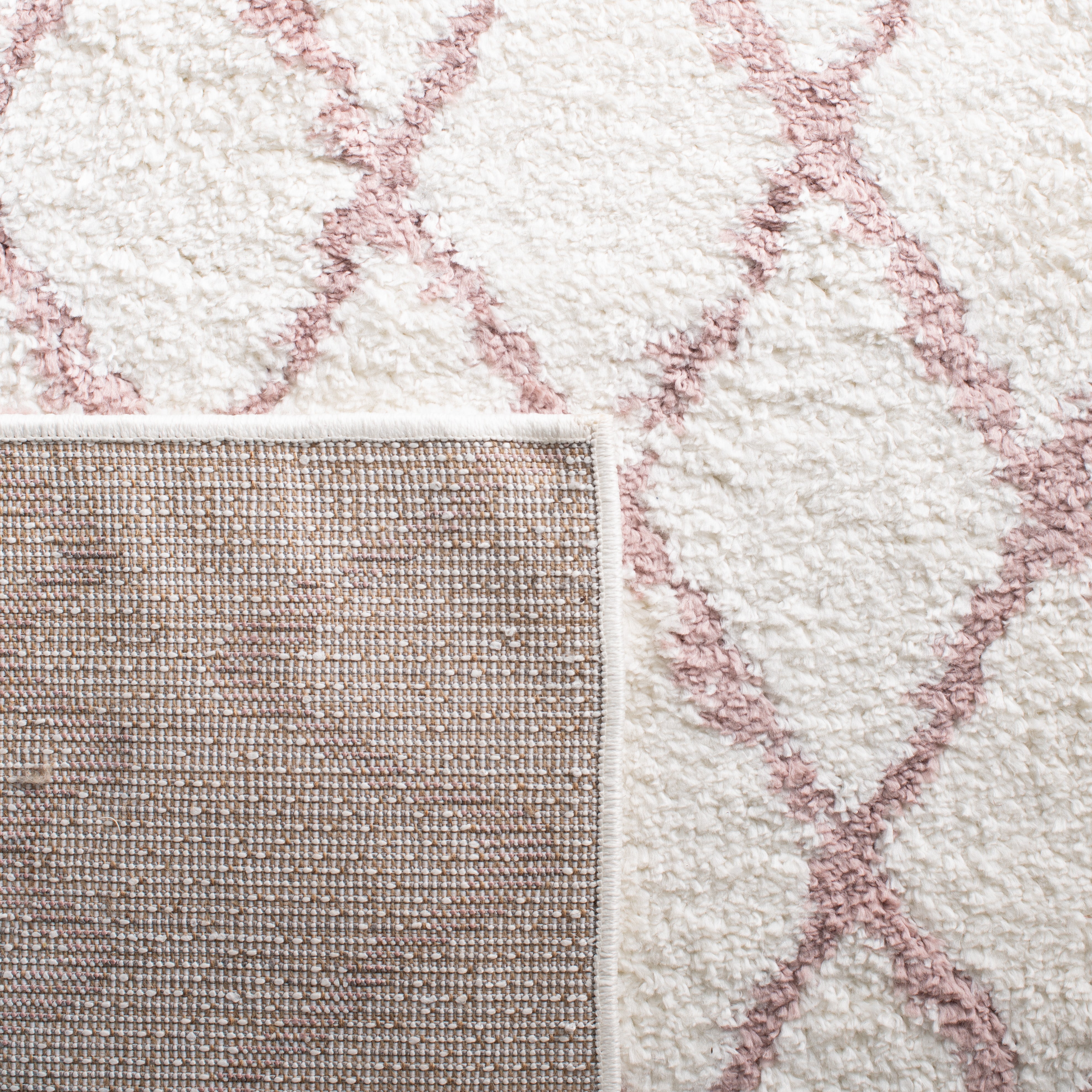 BERBER SHAG 165 – IVORY / LIGHT ROSE