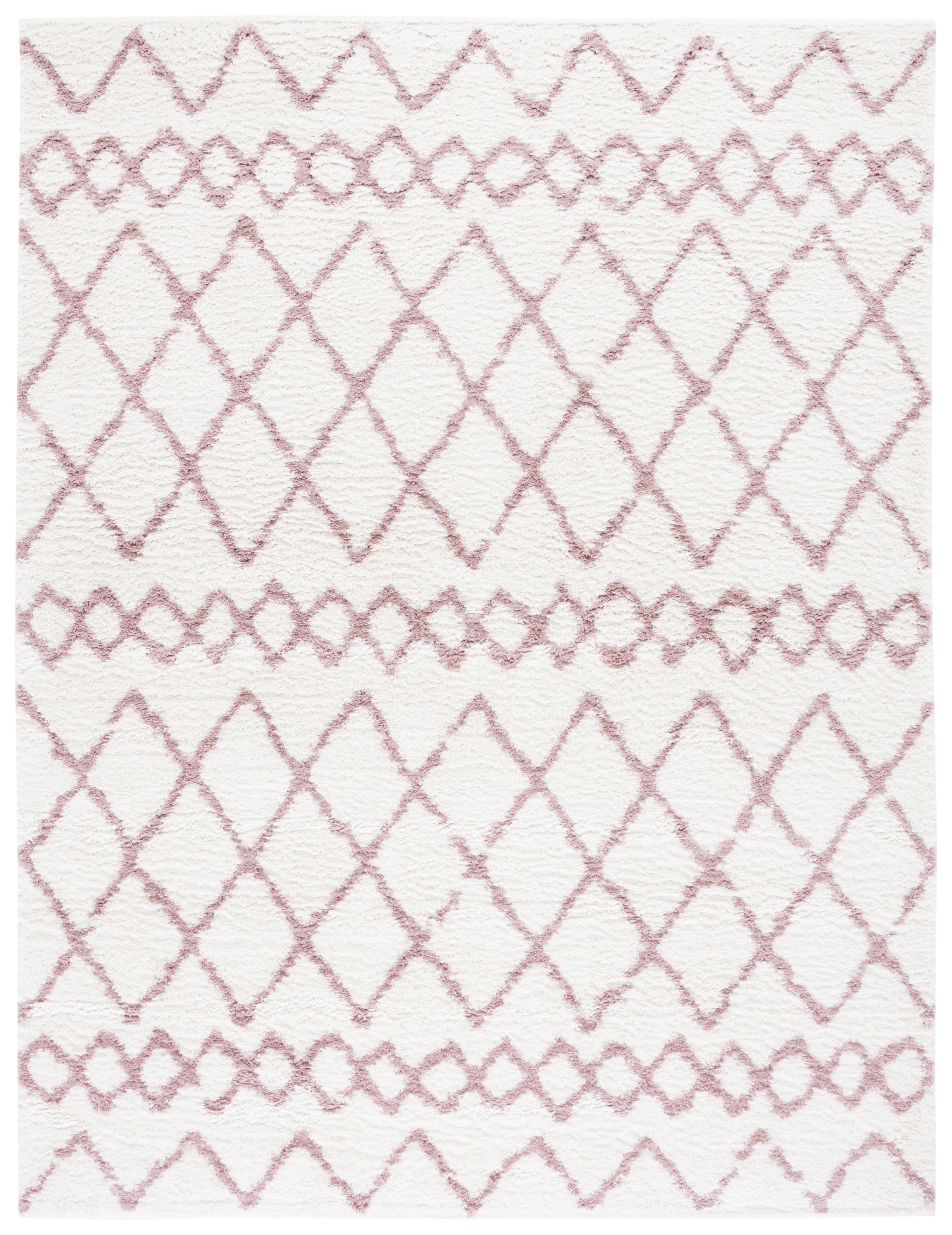 BERBER SHAG 165 – IVORY / LIGHT ROSE