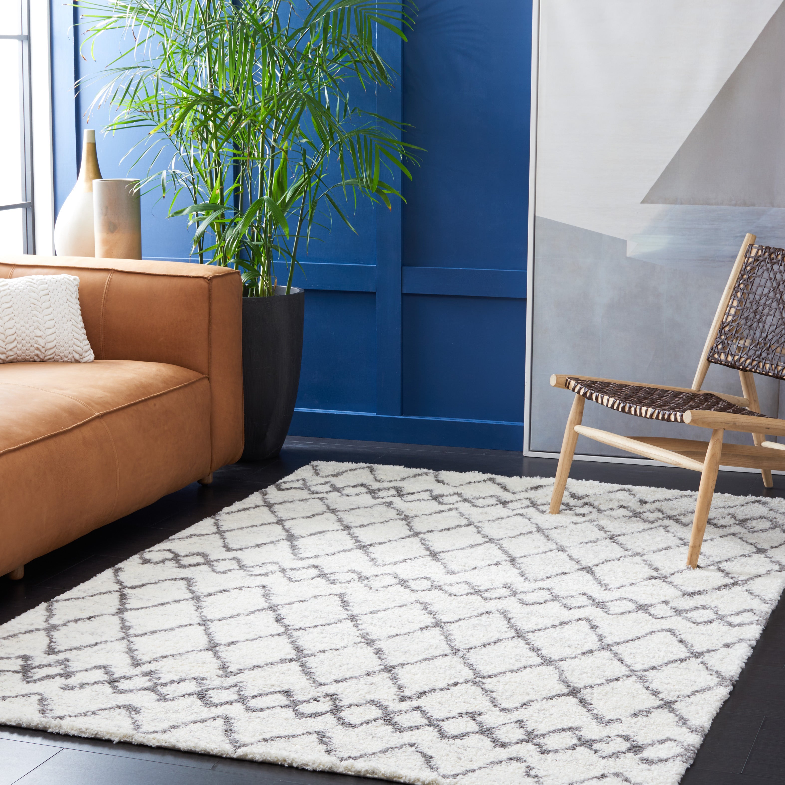BERBER SHAG 194 – IVORY / GREY
