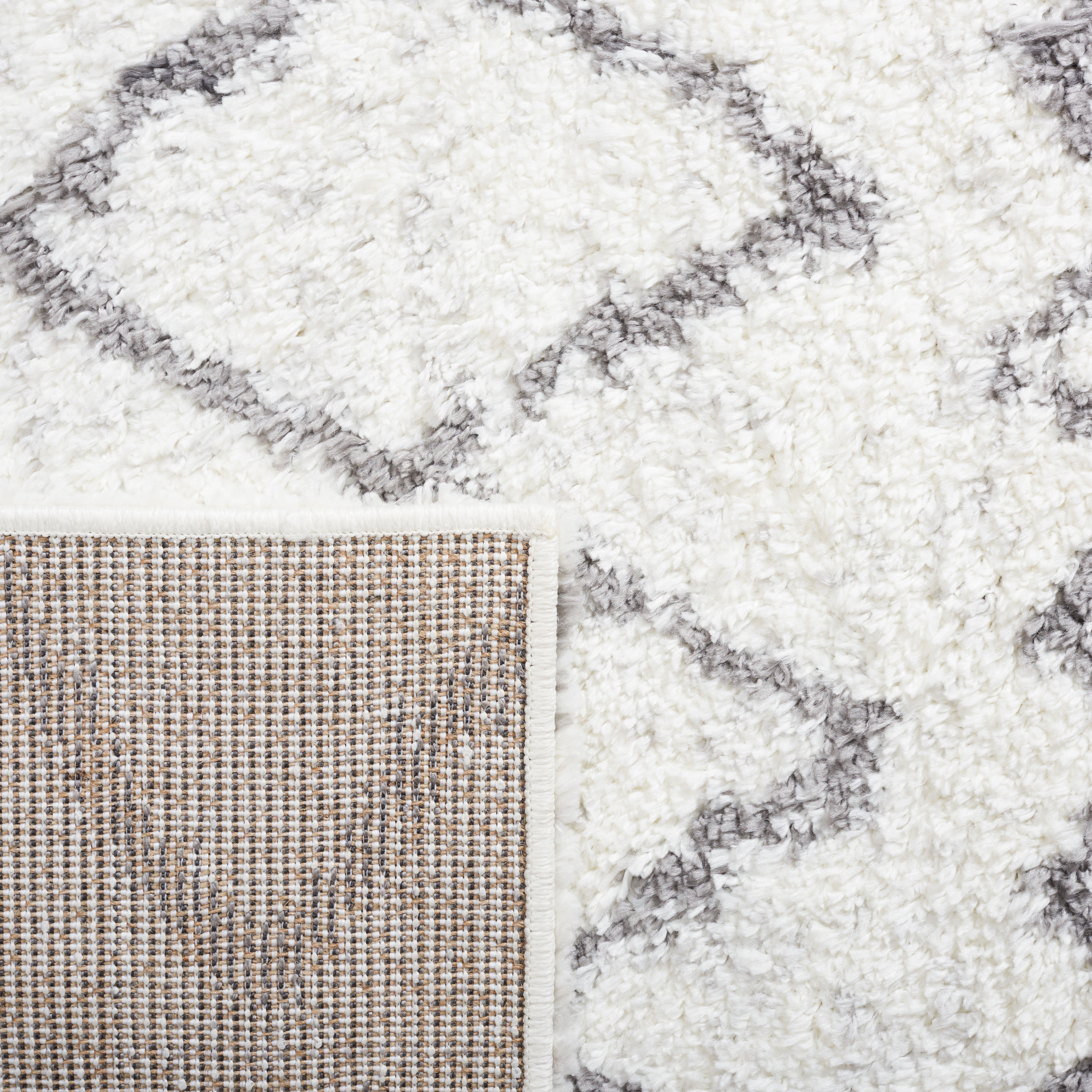 BERBER SHAG 194 – IVORY / GREY