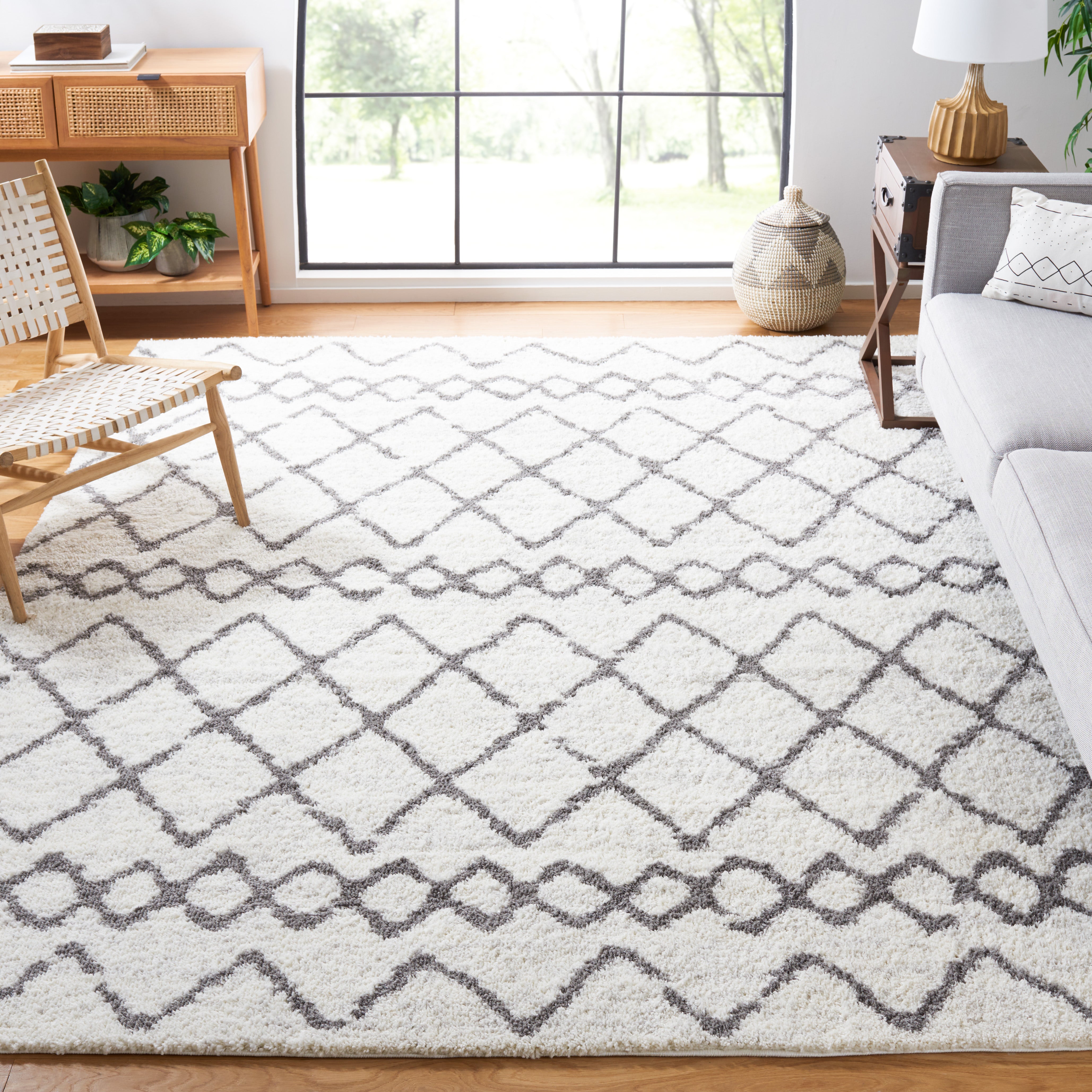 BERBER SHAG 194 – IVORY / GREY
