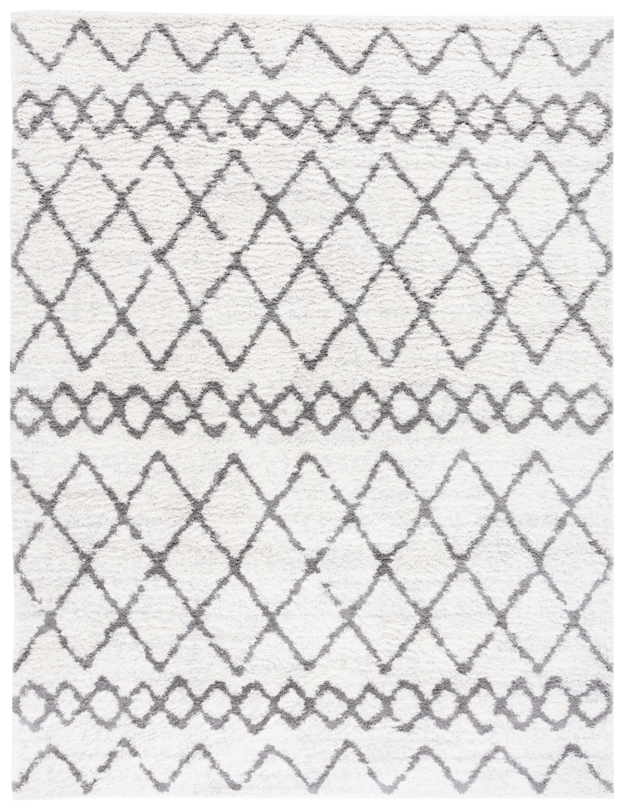 BERBER SHAG 194 – IVORY / GREY