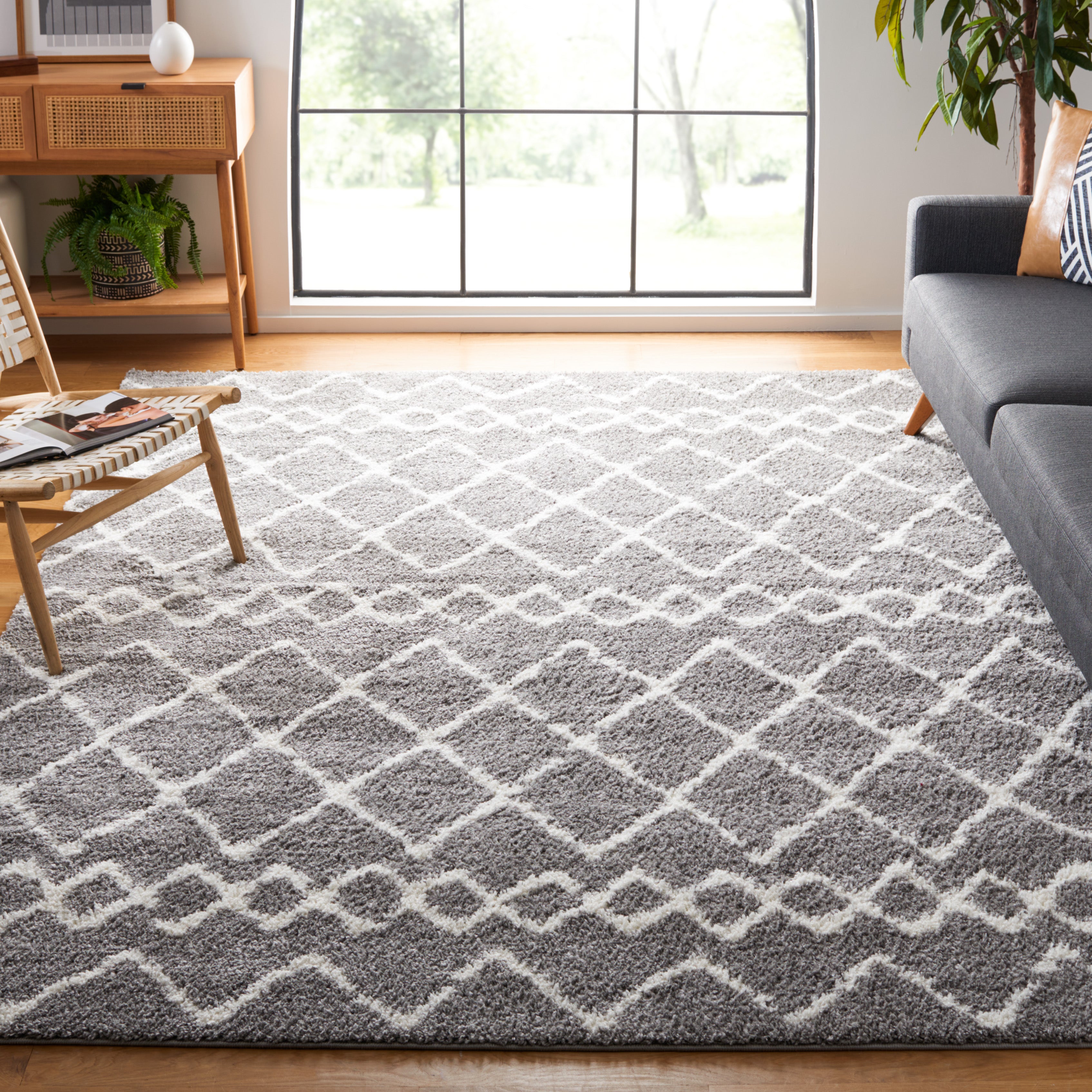 BERBER SHAG 194 – GREY / IVORY