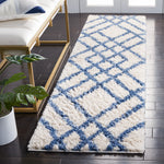BERBER SHAG 214 – IVORY / BLUE
