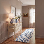 BERBER SHAG 214 – IVORY / BLUE