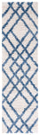 BERBER SHAG 214 – IVORY / BLUE
