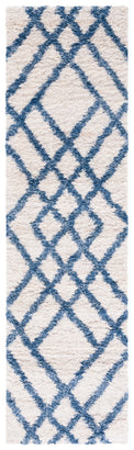 BERBER SHAG 214 – IVORY / BLUE