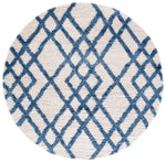 BERBER SHAG 214 – IVORY / BLUE