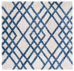 BERBER SHAG 214 – IVORY / BLUE