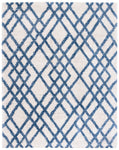BERBER SHAG 214 – IVORY / BLUE