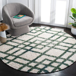 BERBER SHAG 214 – IVORY / GREEN