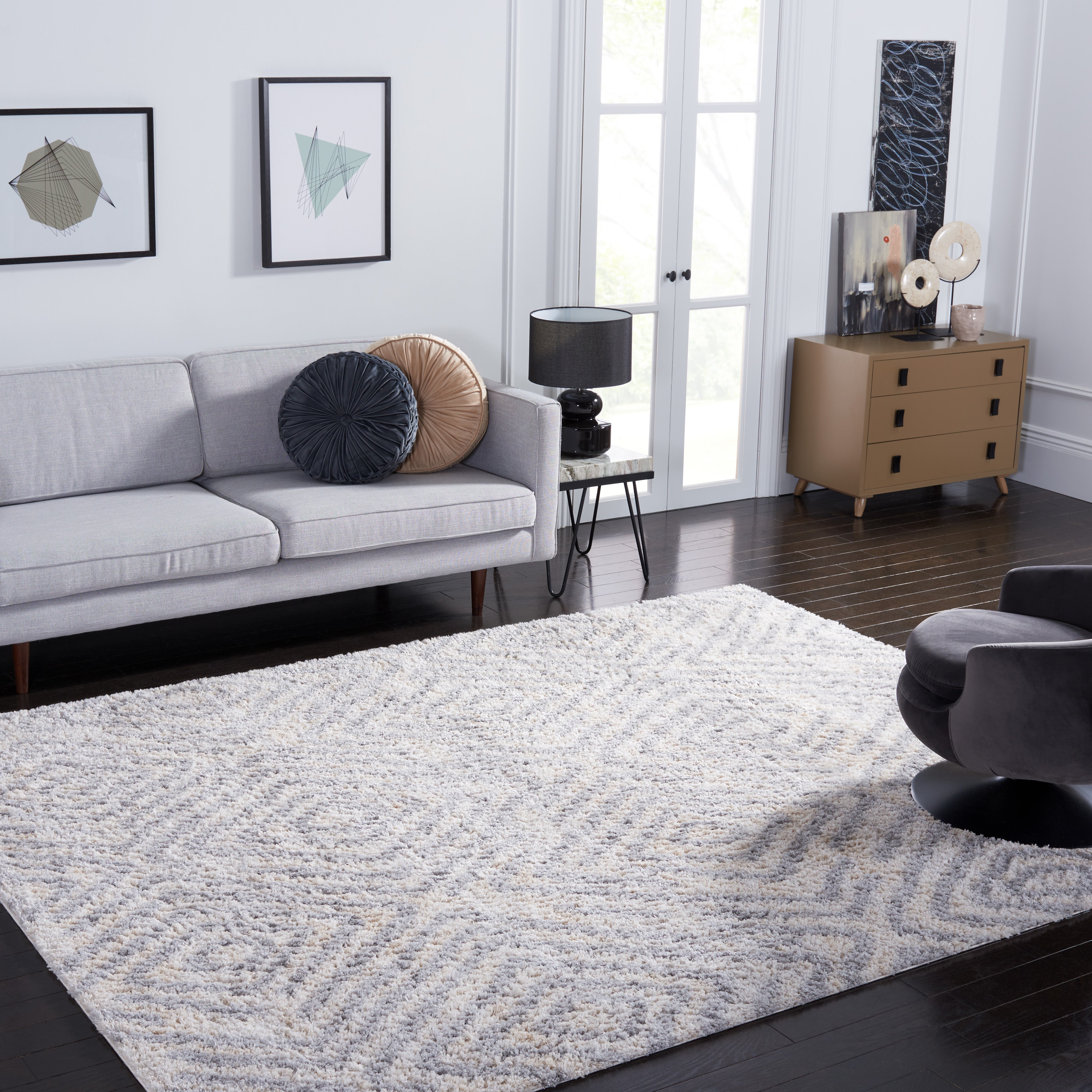 BERBER SHAG 218 – CREAM / GREY