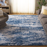 BERBER SHAG 219 – BEIGE / BLUE