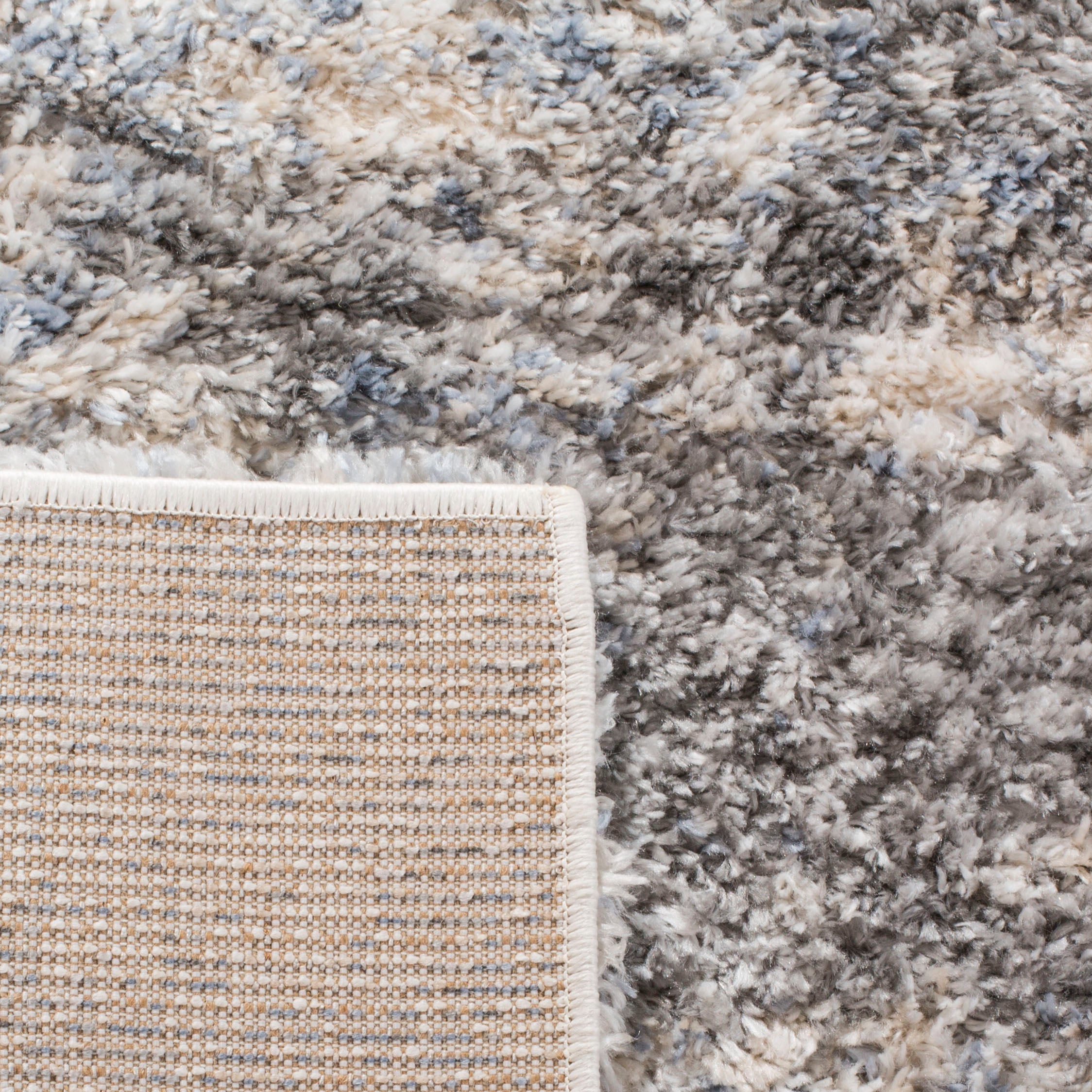 BERBER SHAG 219 – GREY BLUE / CREAM