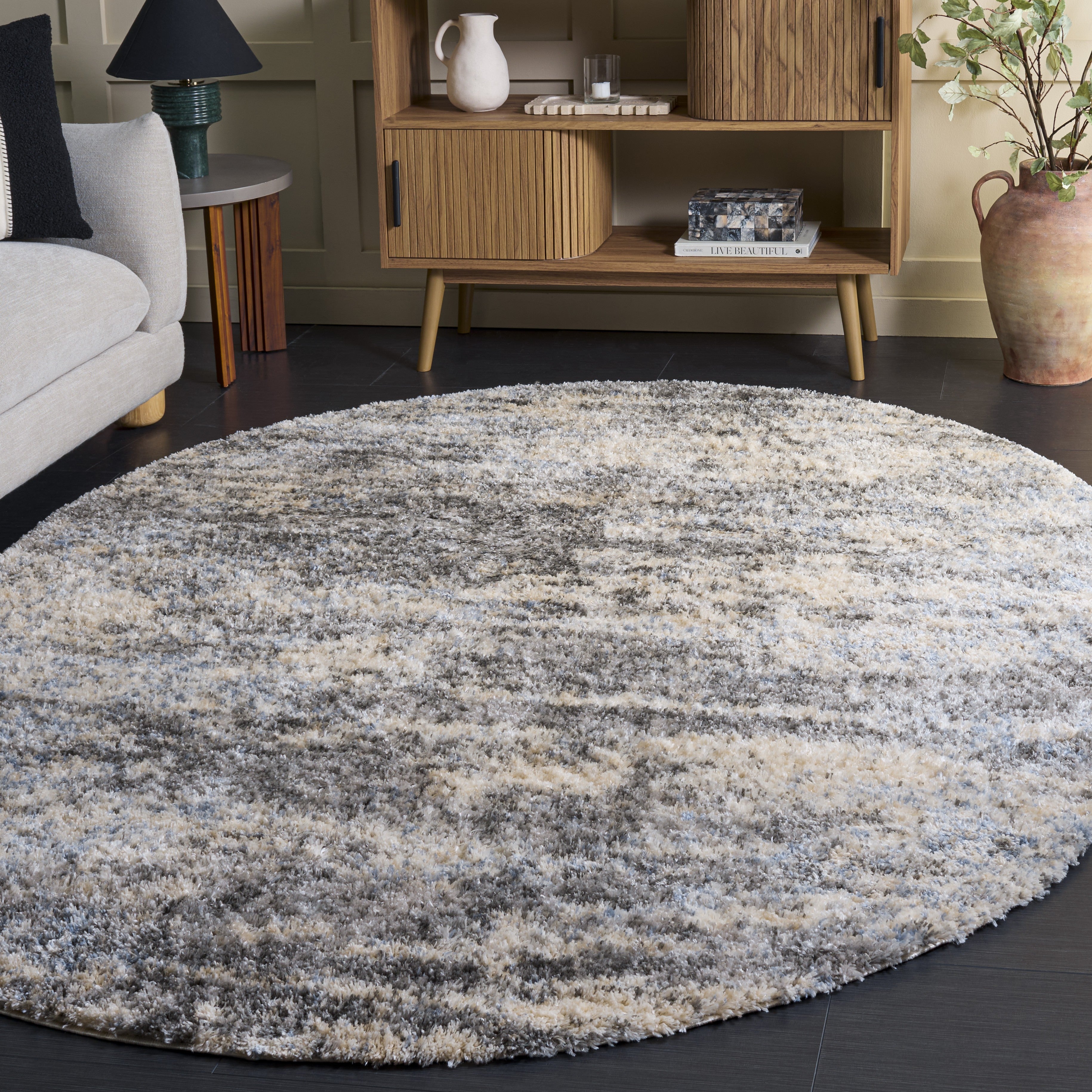 BERBER SHAG 219 – GREY BLUE / CREAM