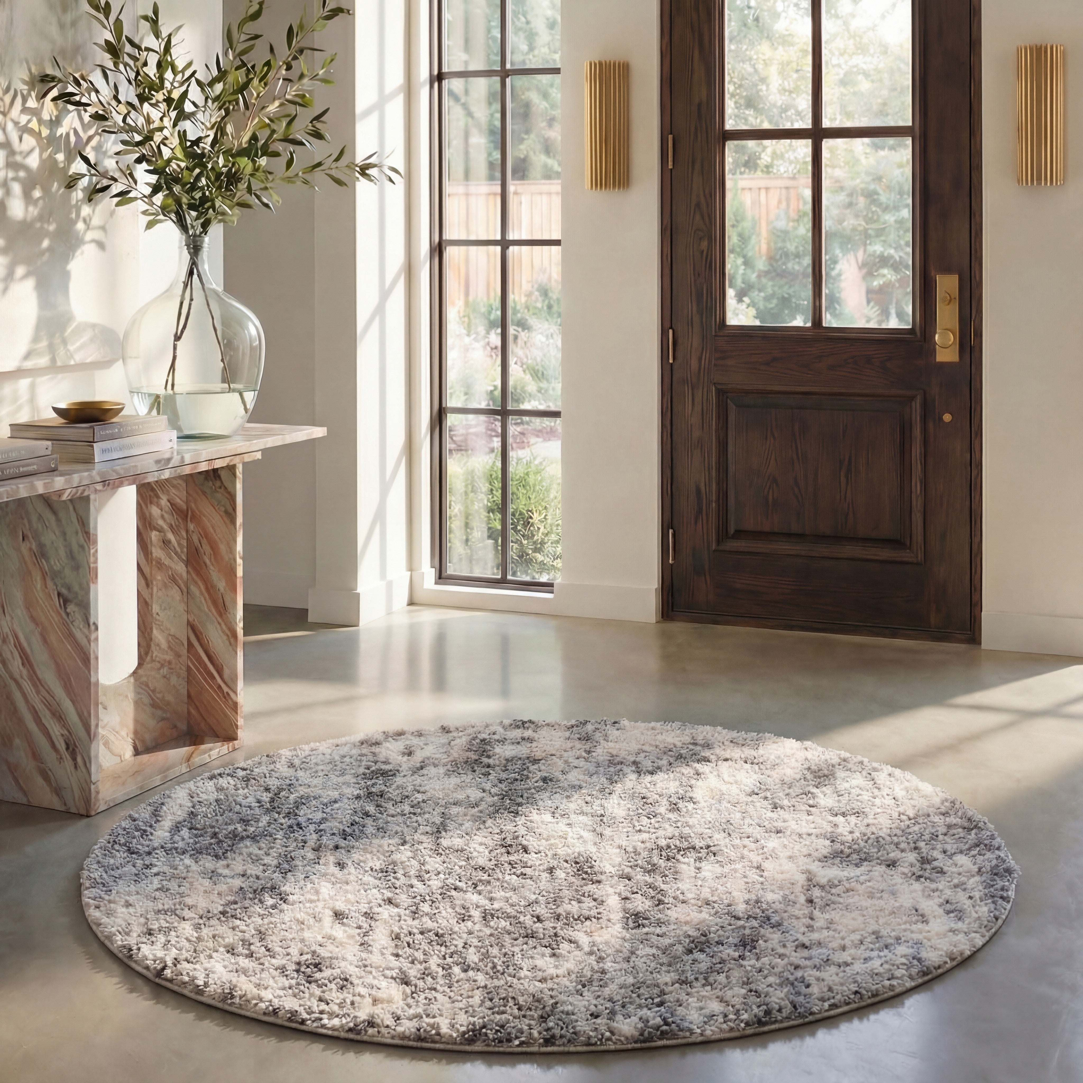 BERBER SHAG 219 – GREY BLUE / CREAM