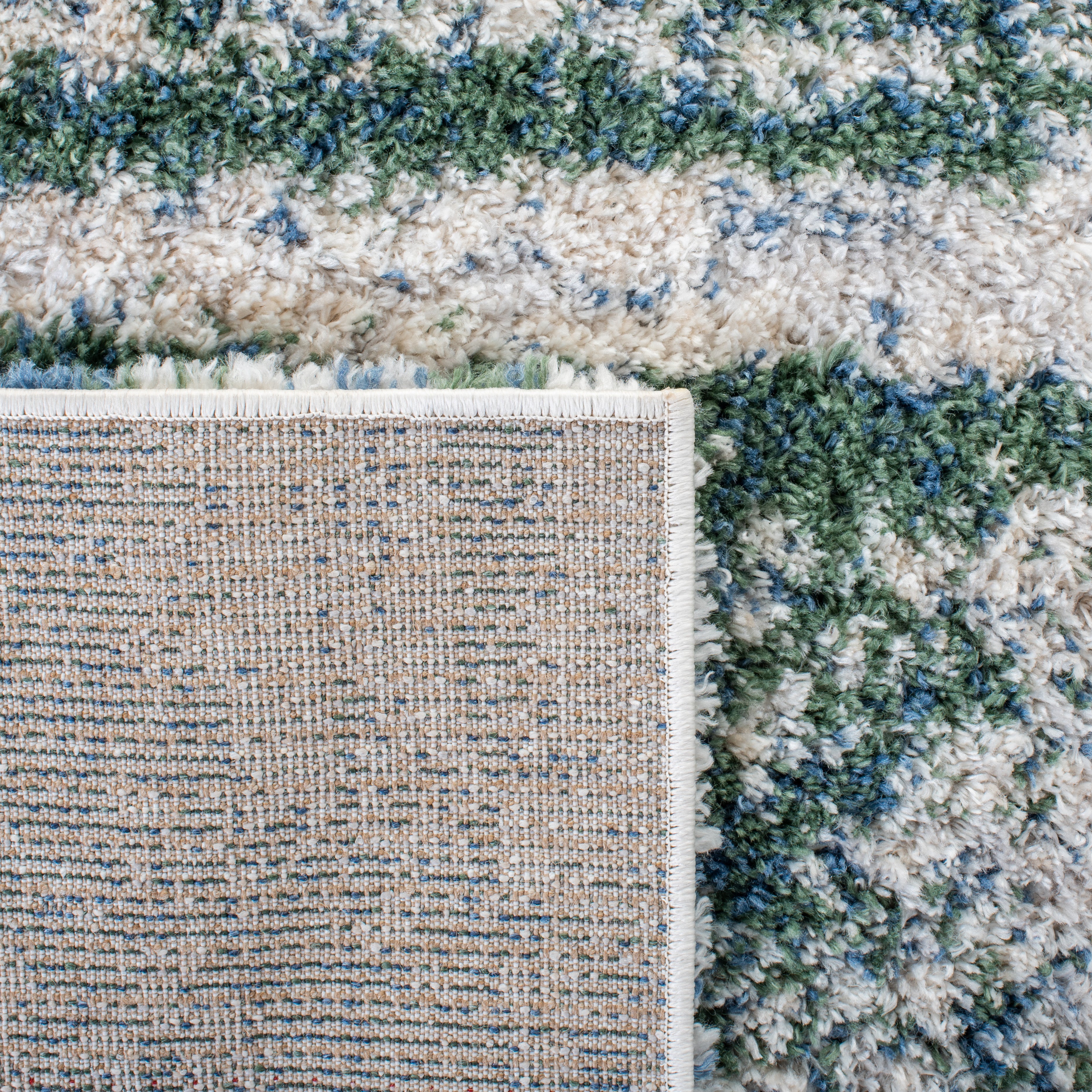 BERBER SHAG 219 – GREEN / BEIGE