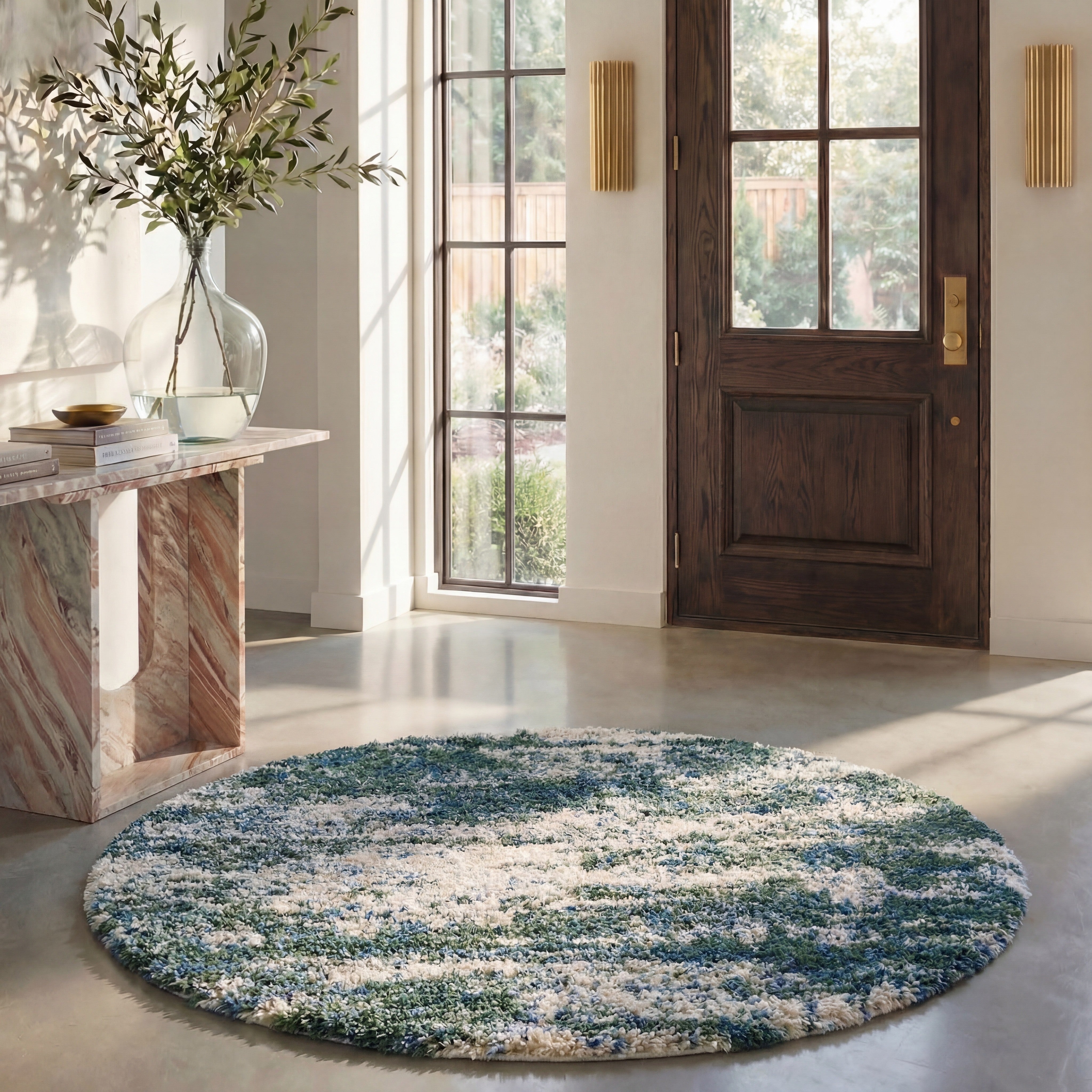 BERBER SHAG 219 – GREEN / BEIGE