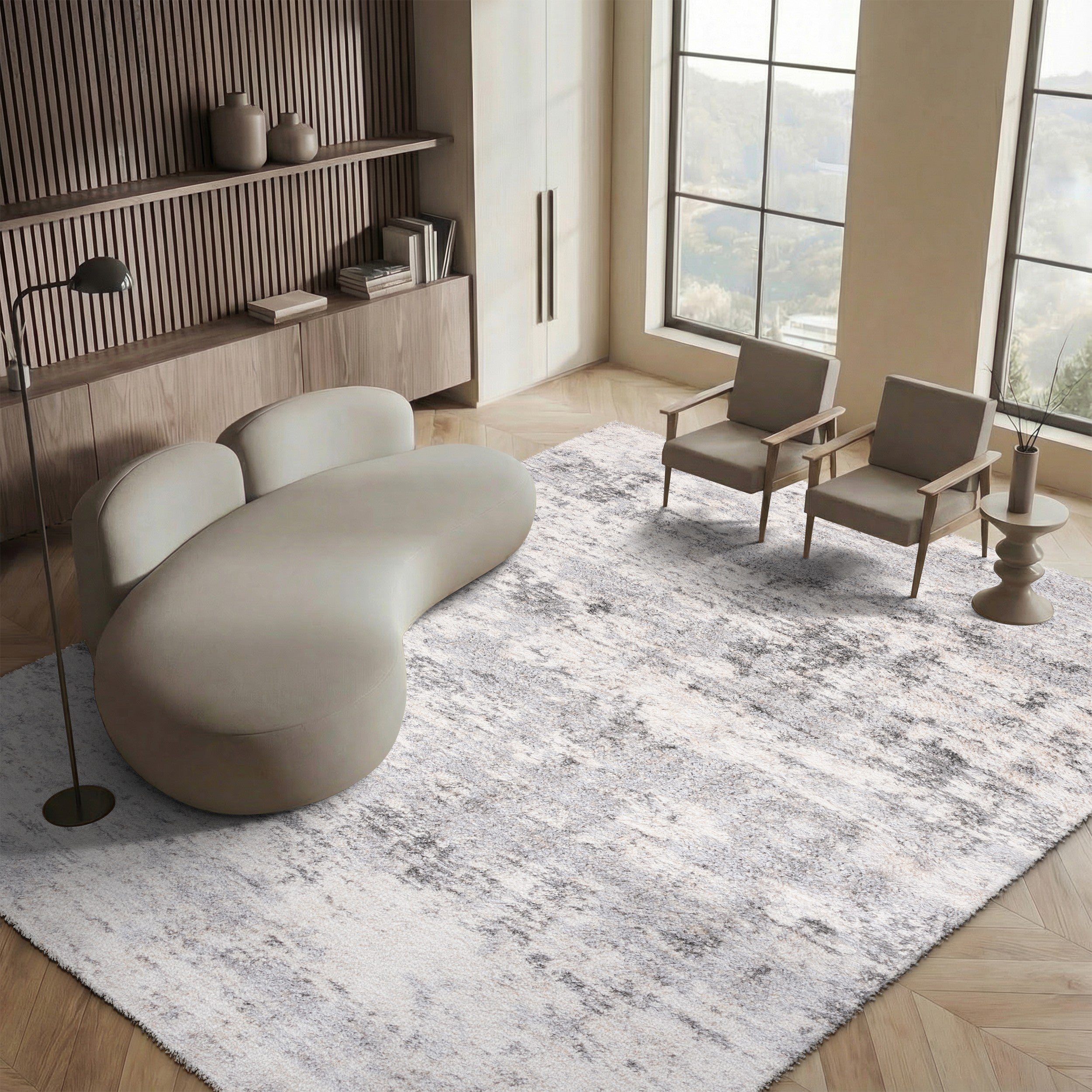 BERBER SHAG 272 – IVORY / GREY