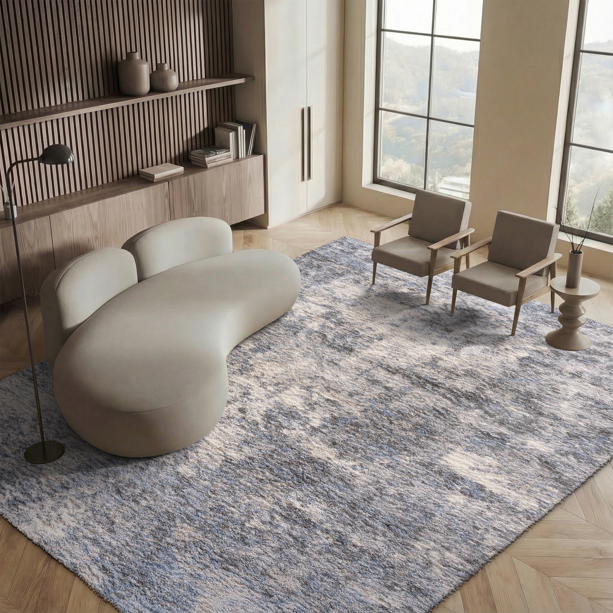 BERBER SHAG 274 – IVORY / GREY