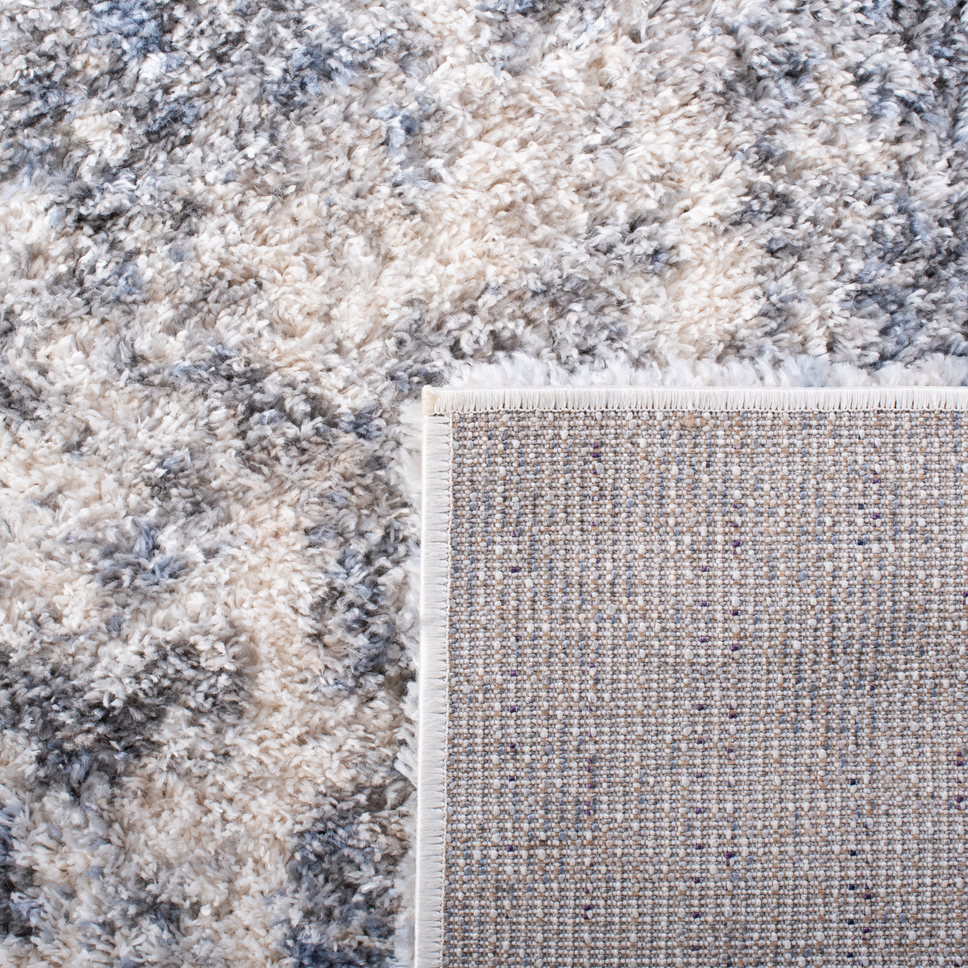 BERBER SHAG 274 – IVORY / BLUE
