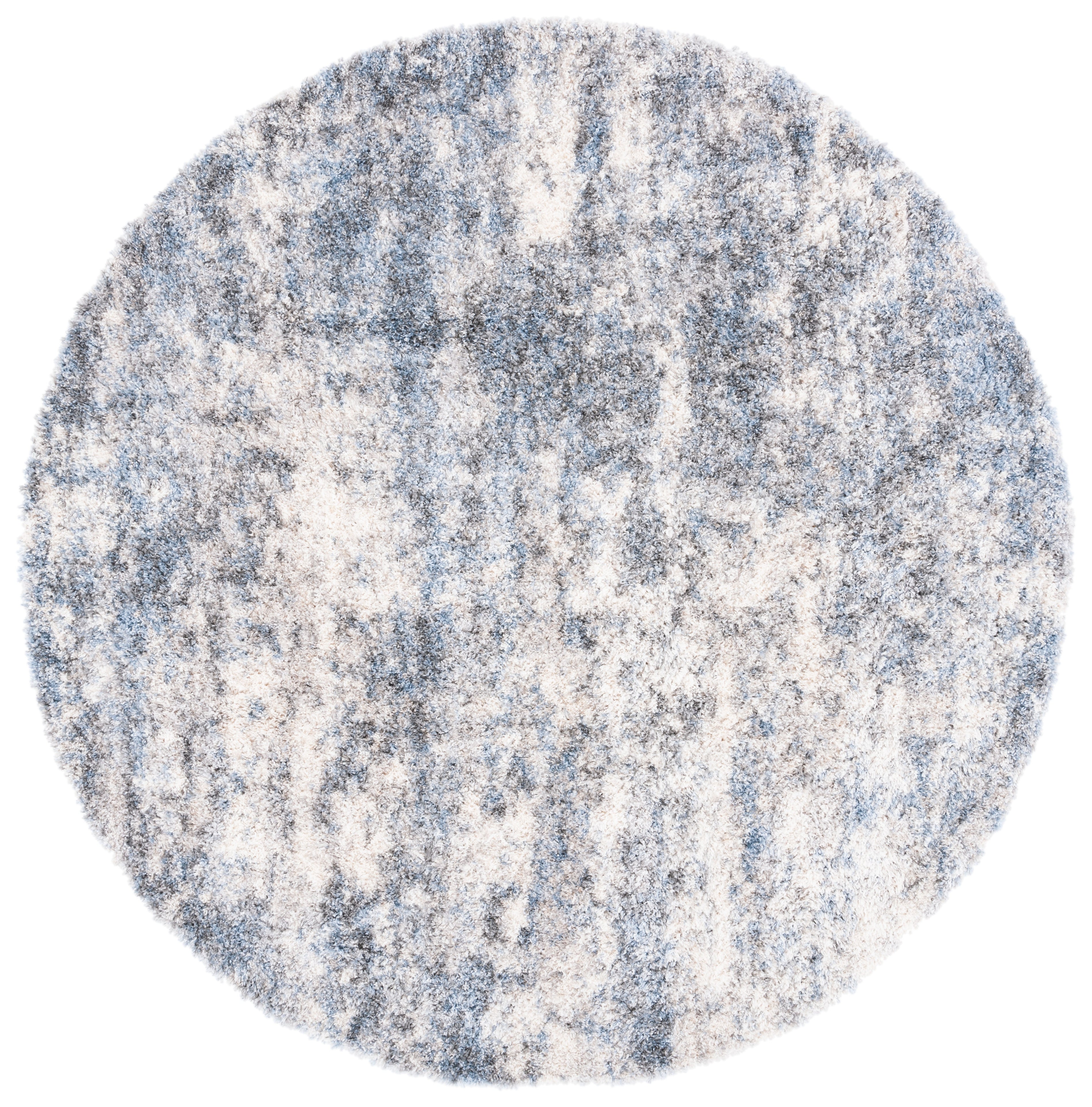 BERBER SHAG 274 – IVORY / BLUE