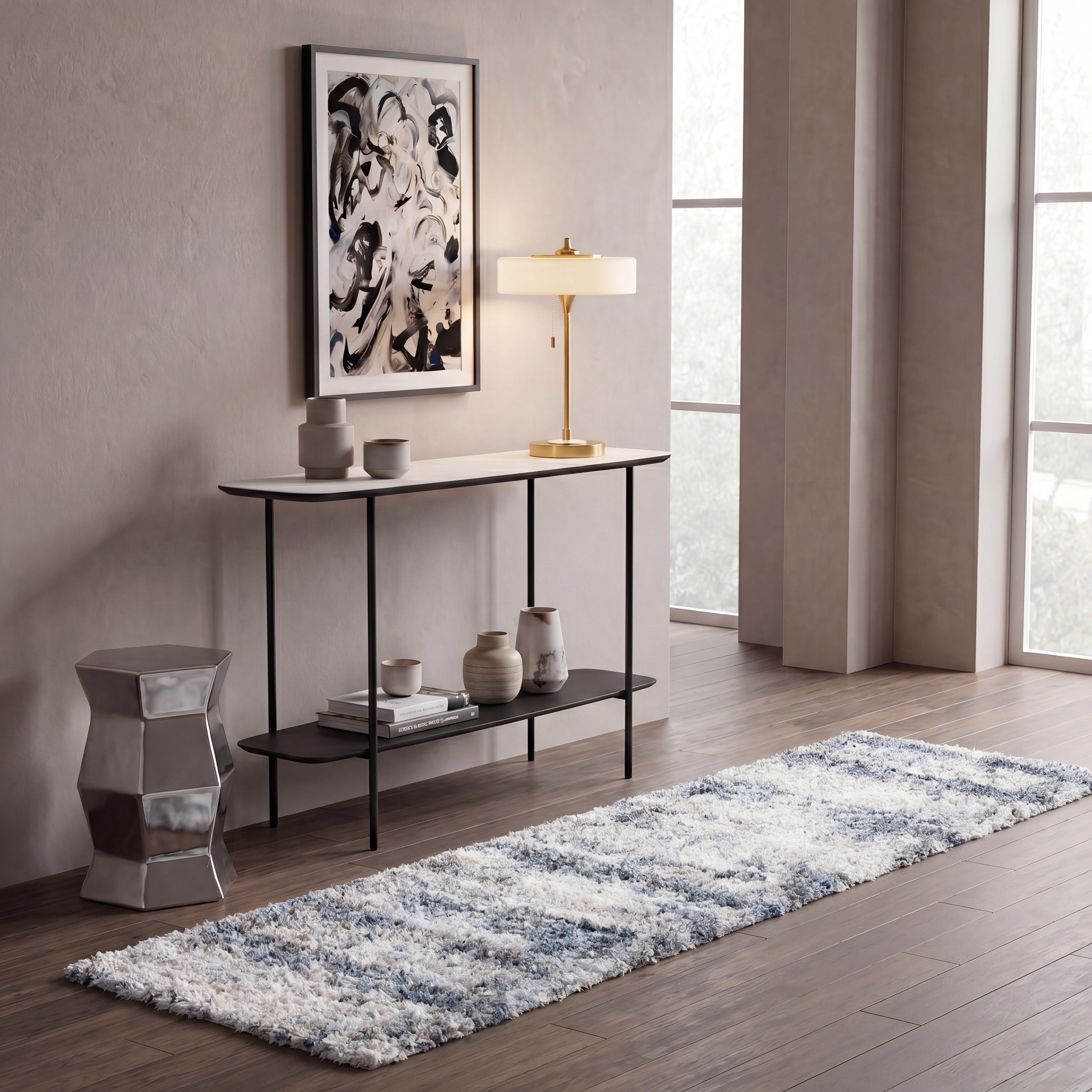 BERBER SHAG 276 – IVORY / CHARCOAL