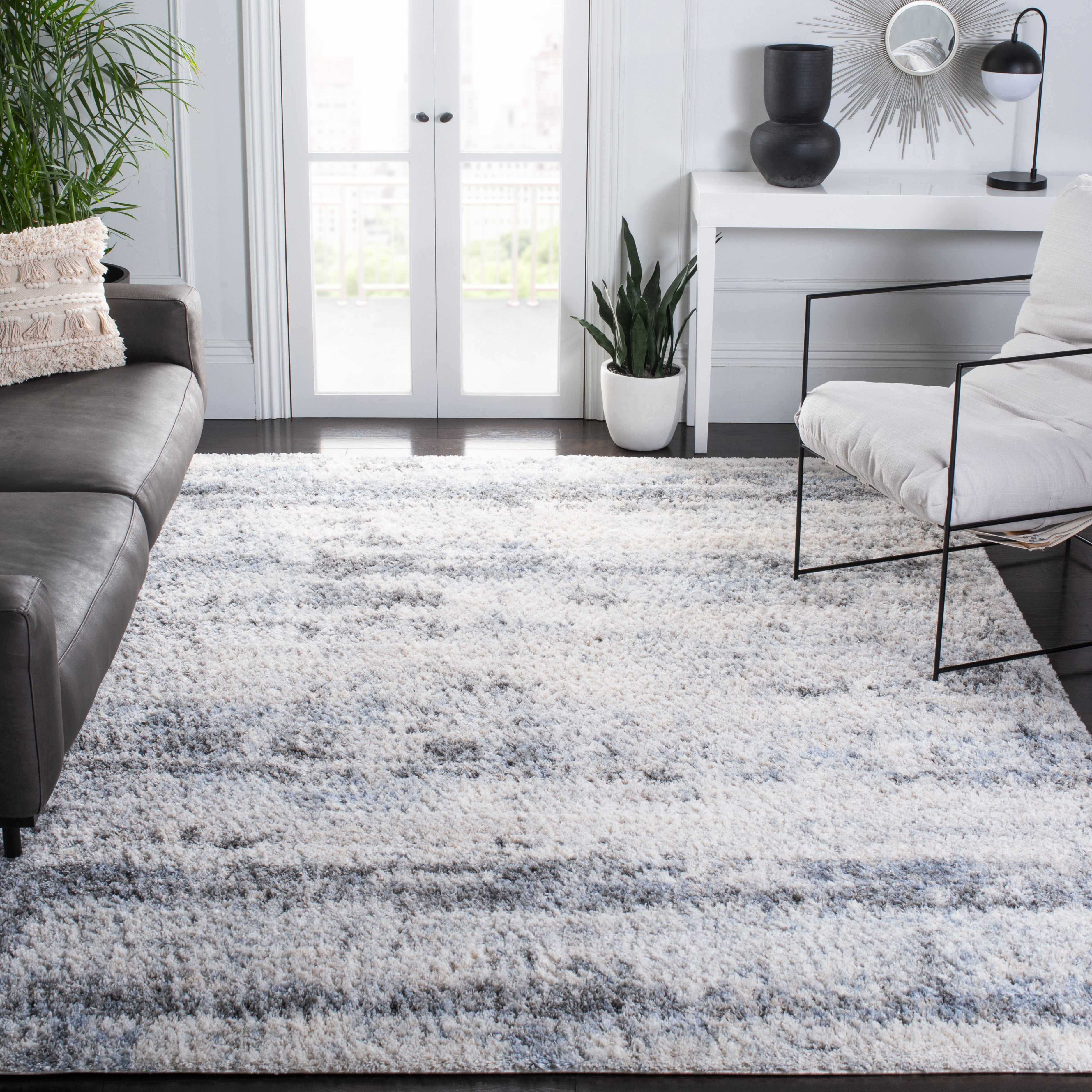 BERBER SHAG 276 – IVORY / CHARCOAL