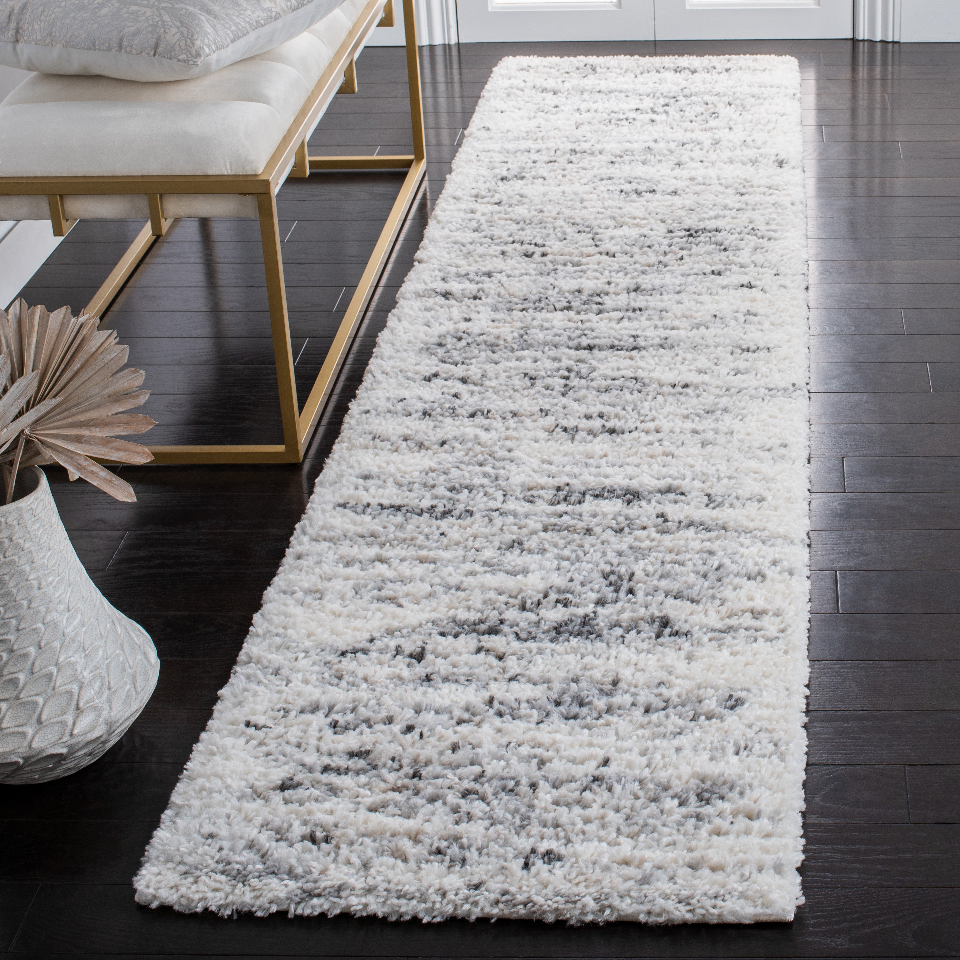 BERBER SHAG 424 – IVORY / GREY