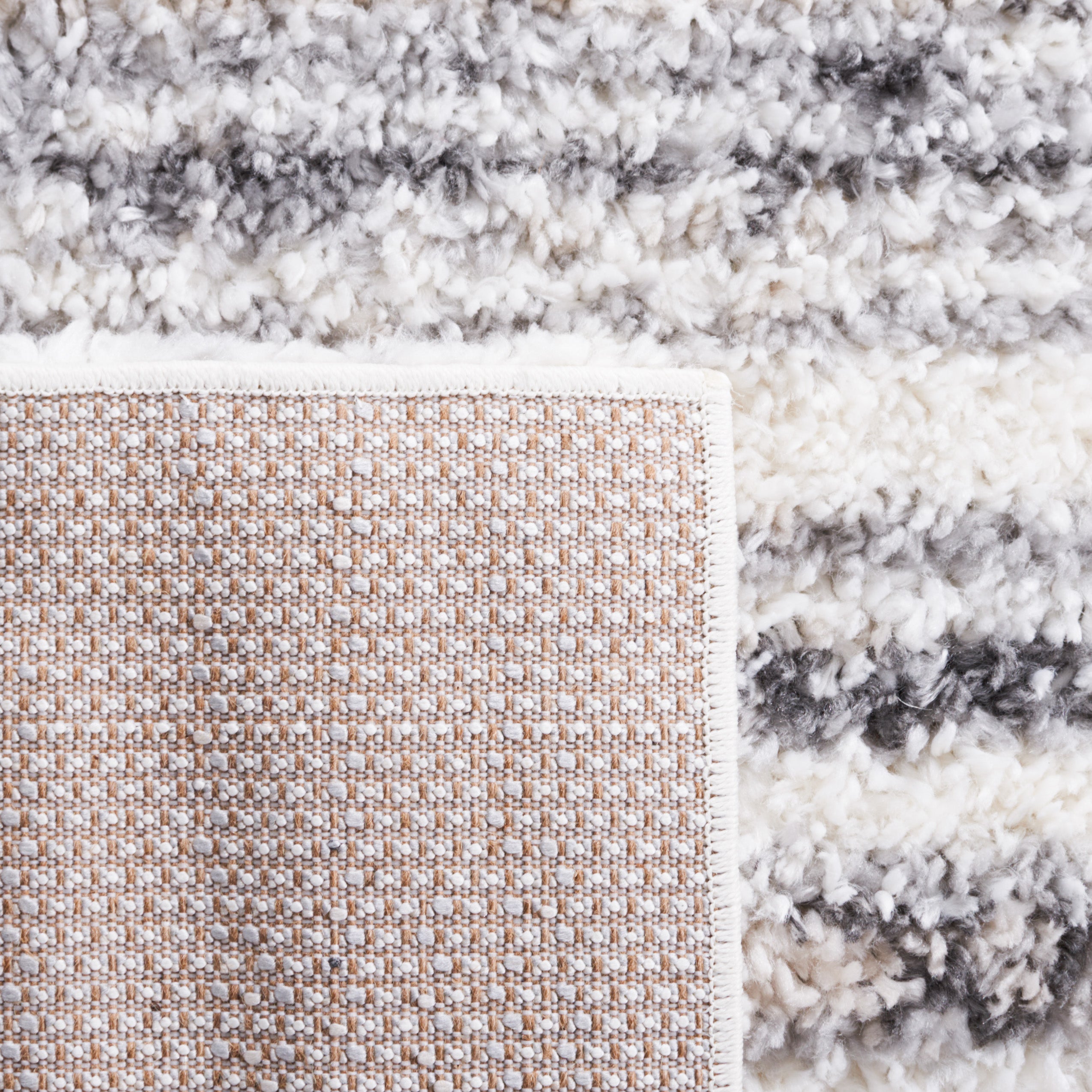 BERBER SHAG 424 – IVORY / GREY
